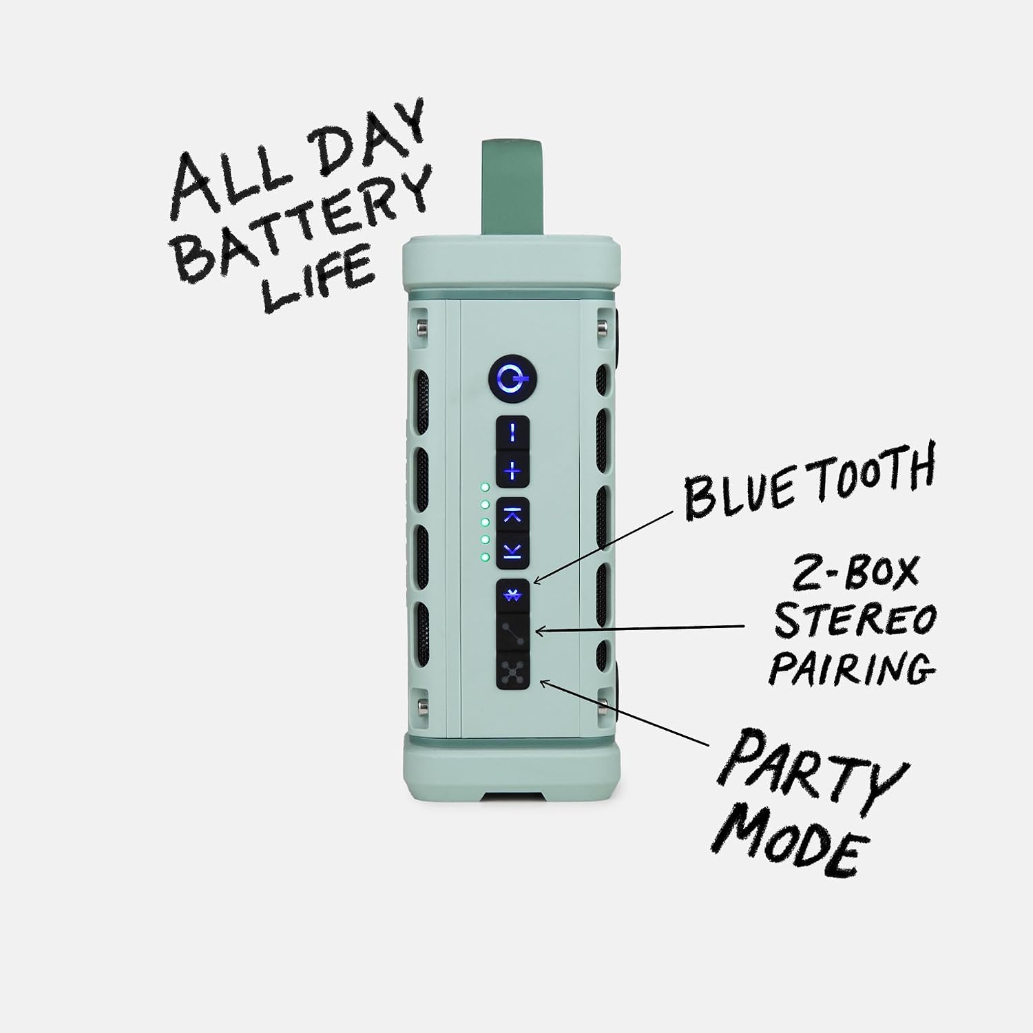 PARLANTE BLUETOOTH TURTLEBOX RANGER WATERPROOF RIVER ROCK - 3