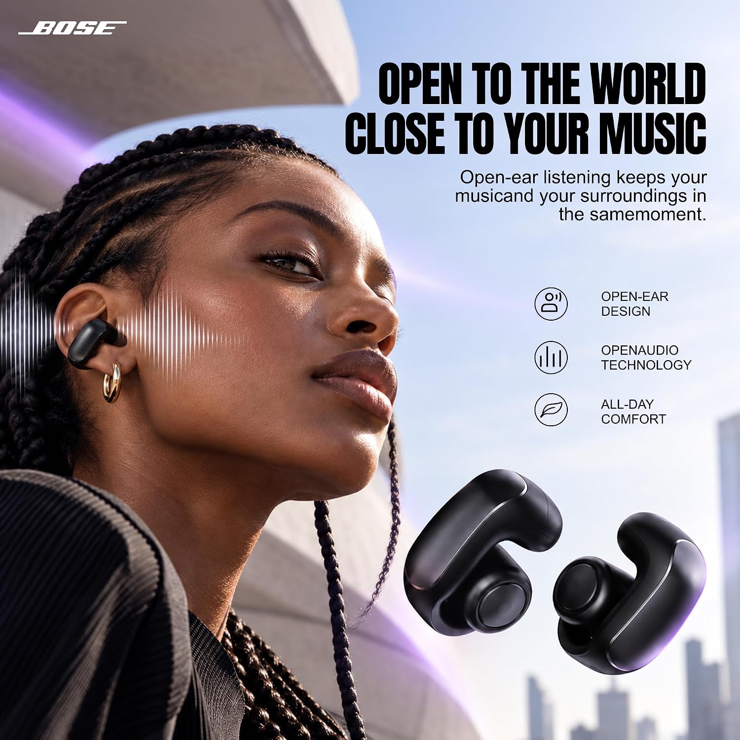 AUDÍFONOS BOSE ULTRA OPEN EARBUDS BLUETOOTH CLIP-ON OPEN-EAR - 2