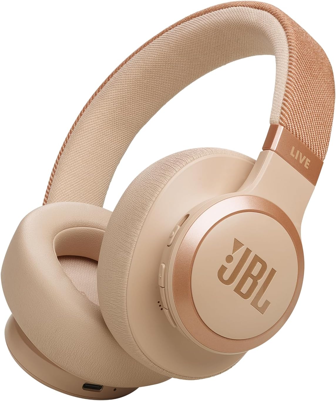 AUDÍFONOS JBL LIVE 770NC OVER-EAR INALÁMBRICOS CON CANCELACIÓN ADAPTATIVA DE RUIDO Y BATERÍA DE 65 HORAS COLOR PIEDRA ARENISCA - 1
