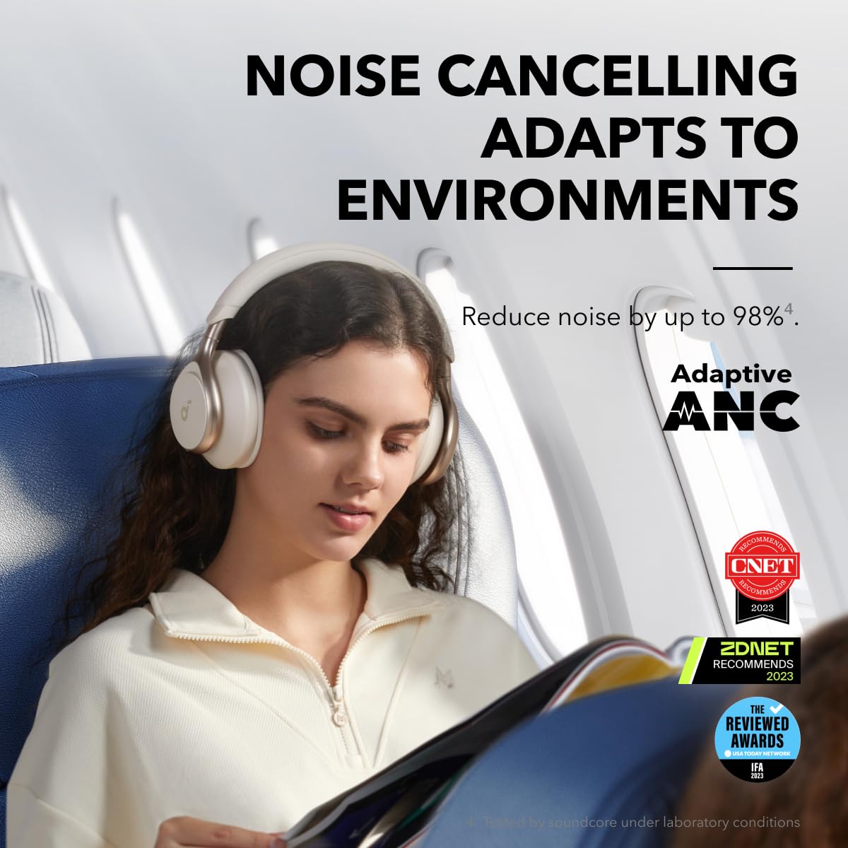 AUDÍFONOS OVER-EAR SOUNDCORE ANKER SPACE ONE ANC CON REDUCCIÓN DE VOZ - 3