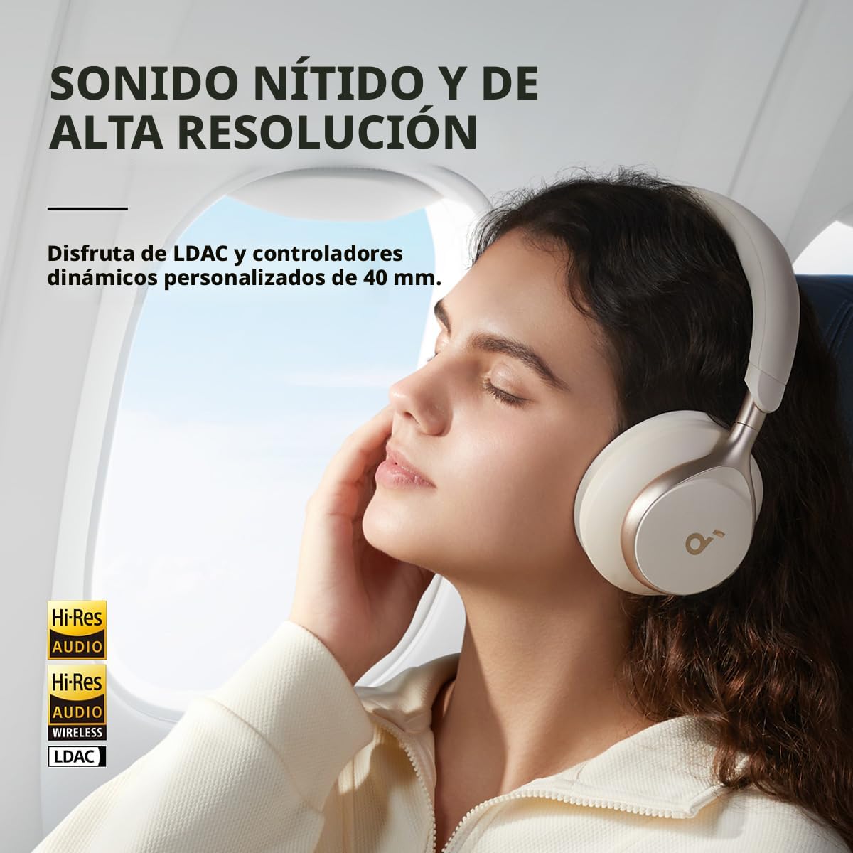 AUDÍFONOS OVER-EAR SOUNDCORE ANKER SPACE ONE ANC CON REDUCCIÓN DE VOZ - 4