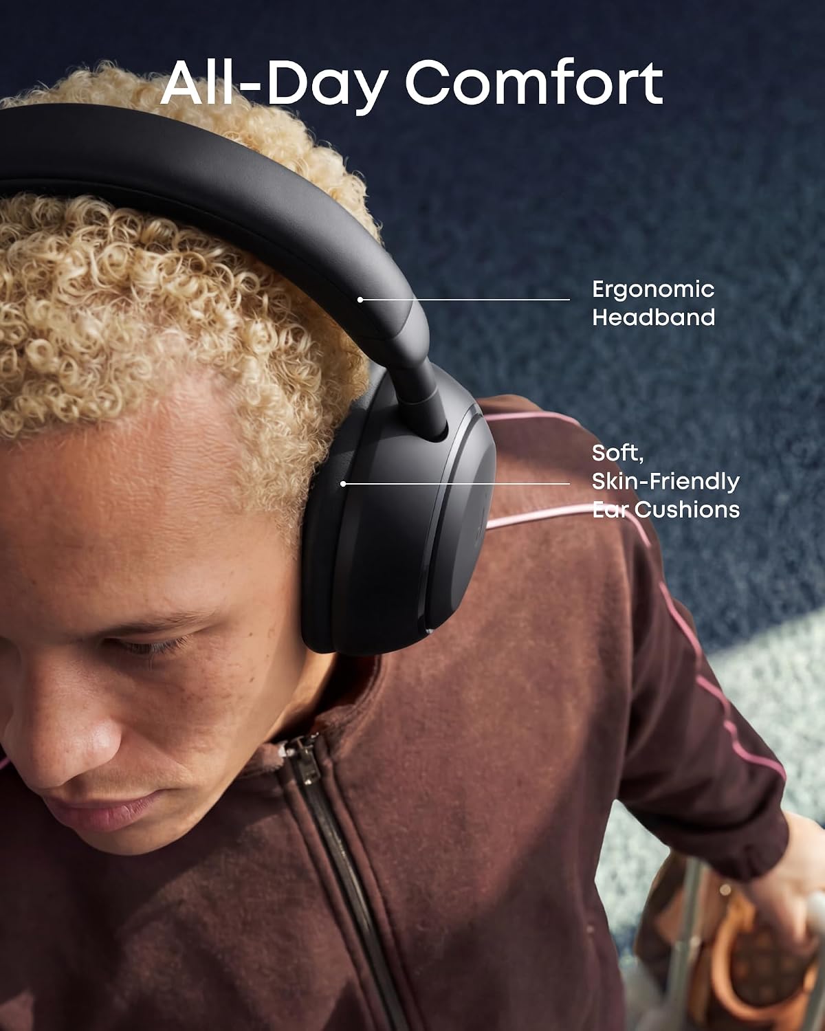 AUDÍFONOS SOUNDCORE ANKER SPACE 2 BLUETOOTH 6.1 OVER-EAR NEGRO - 4