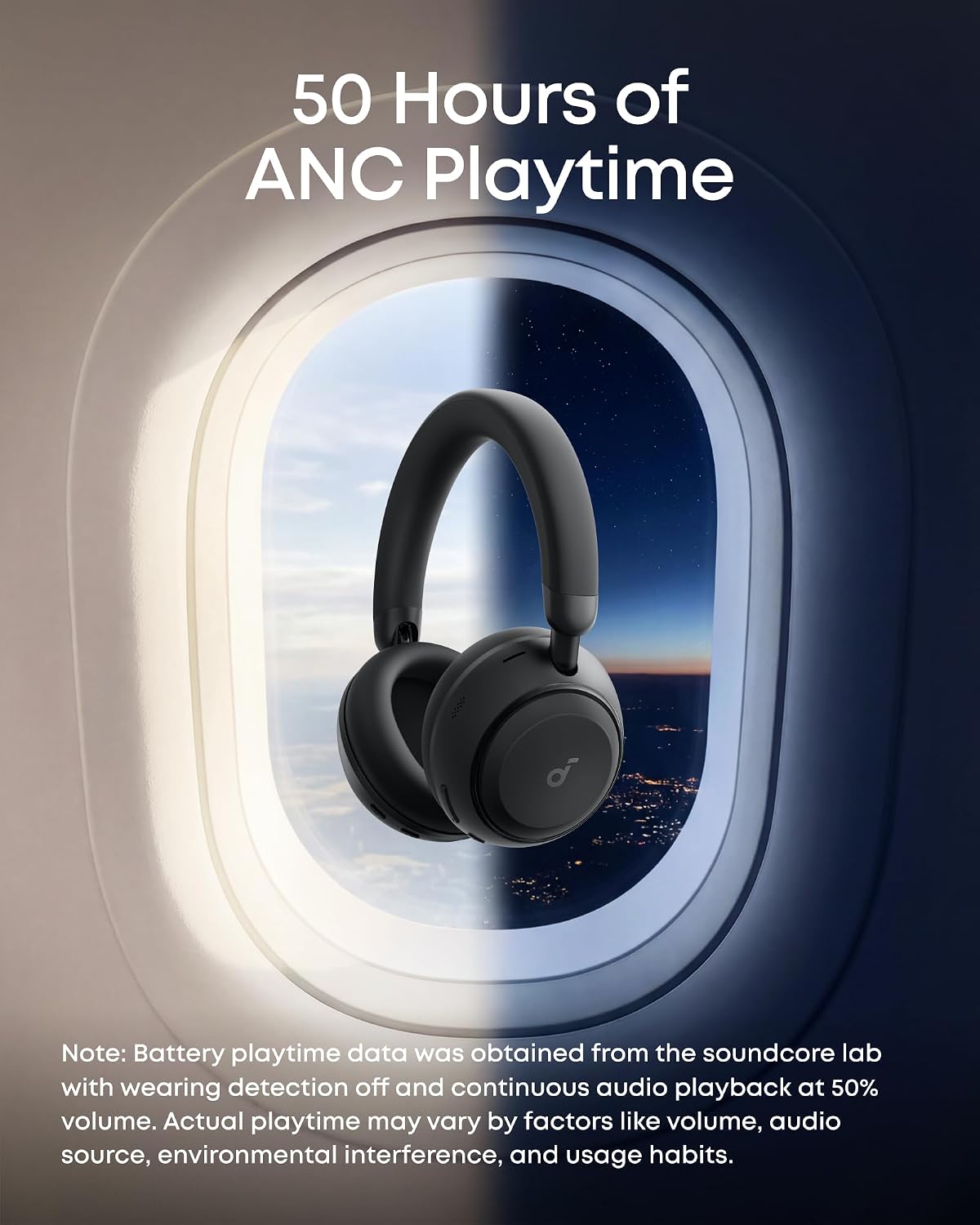 AUDÍFONOS SOUNDCORE ANKER SPACE 2 BLUETOOTH 6.1 OVER-EAR NEGRO - 5