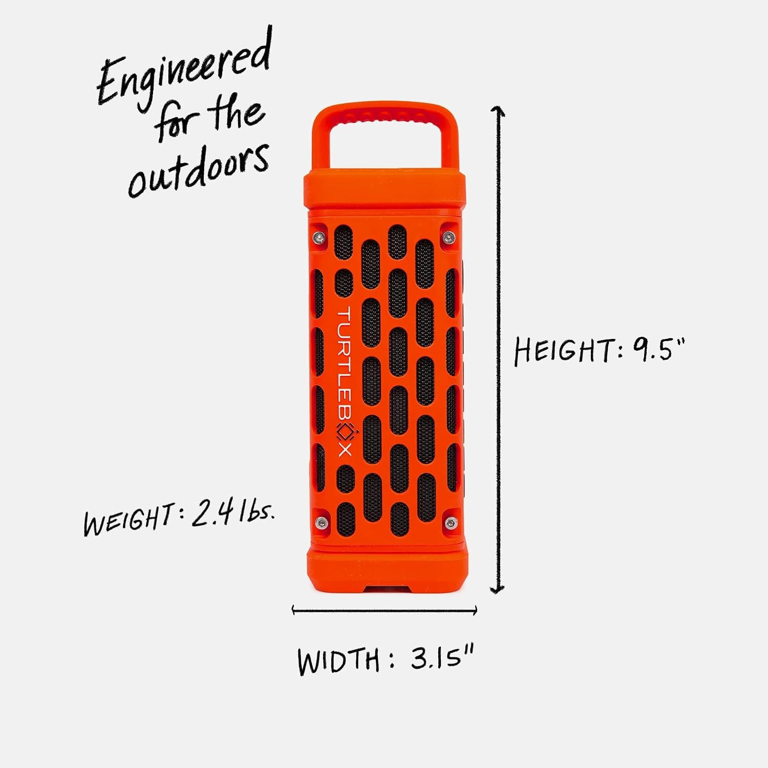 PARLANTE PORTÁTIL TURTLEBOX RANGER BLUETOOTH NARANJA - 2