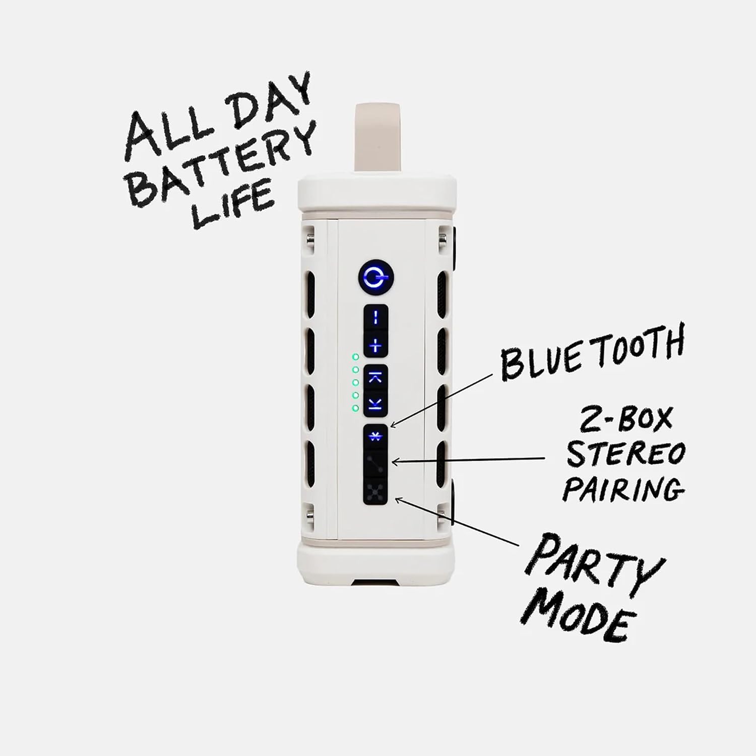 PARLANTE PORTÁTIL TURTLEBOX RANGER BLUETOOTH IVORY - 3