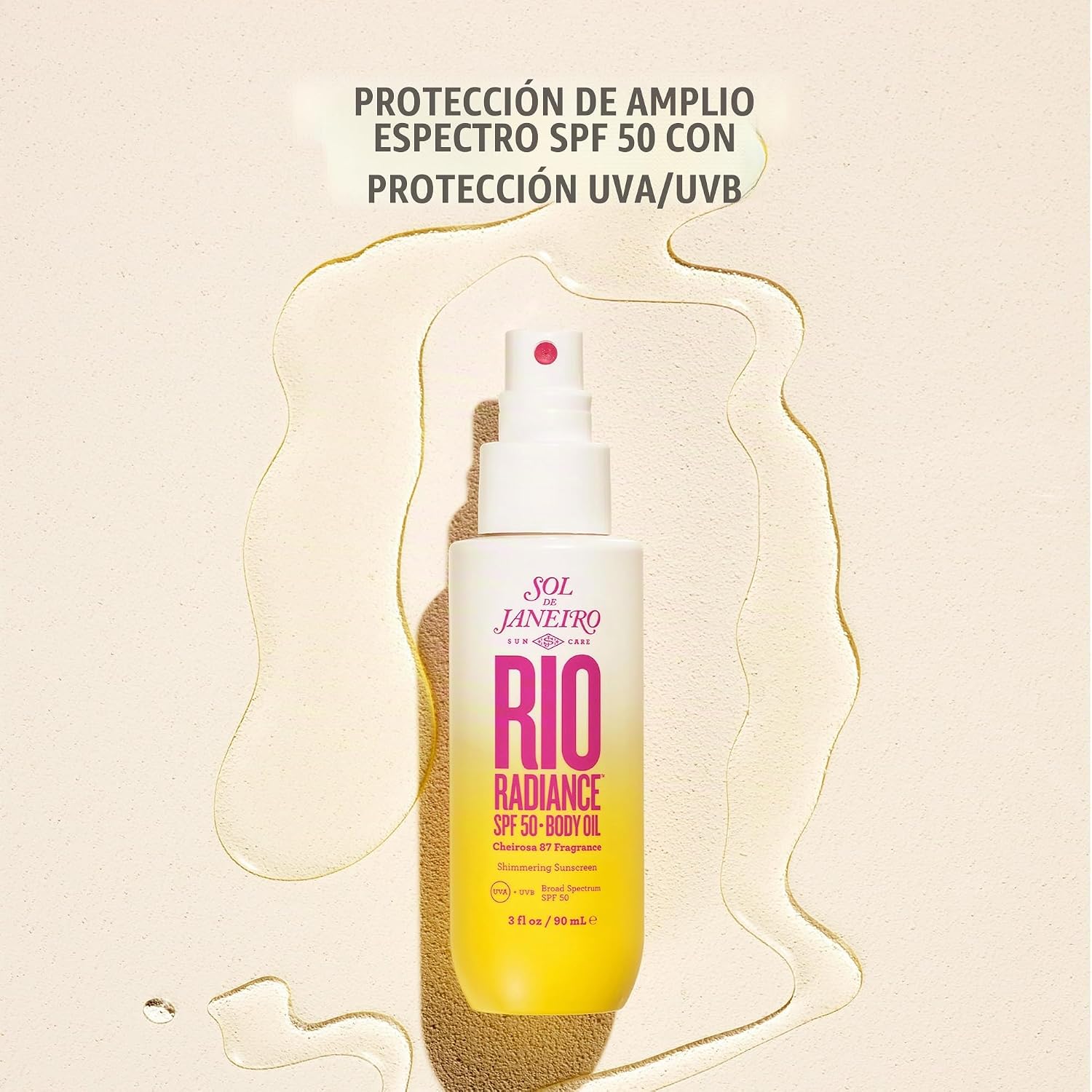 PROTECTOR SOLAR SOL DE JANEIRO RIO RADIANCE SPF 50 ACEITE CORPORAL SHIMMER 90ML - 2