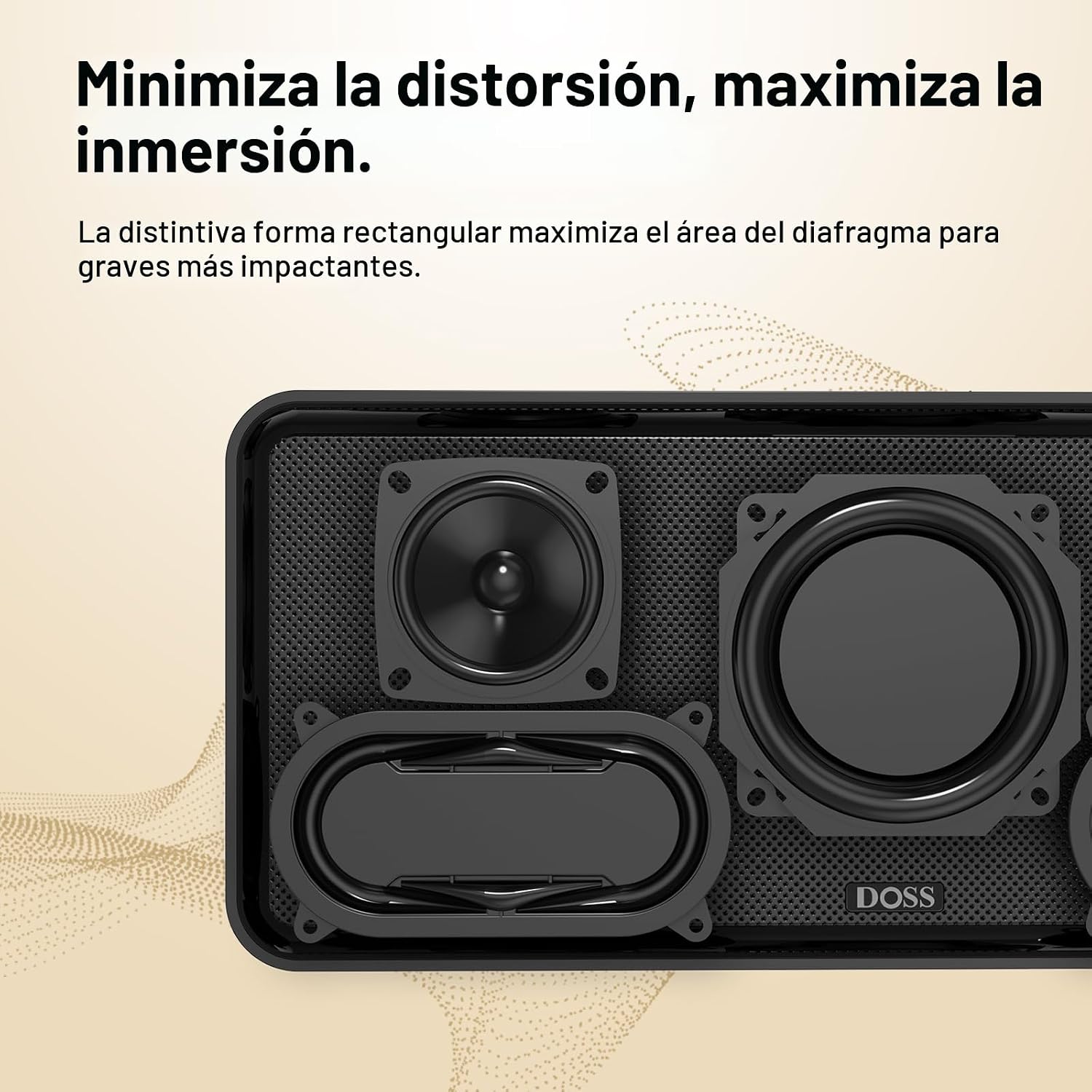 PARLANTE PORTÁTIL DOSS SOUNDBOX XL 32W BLUETOOTH NEGRO - 4
