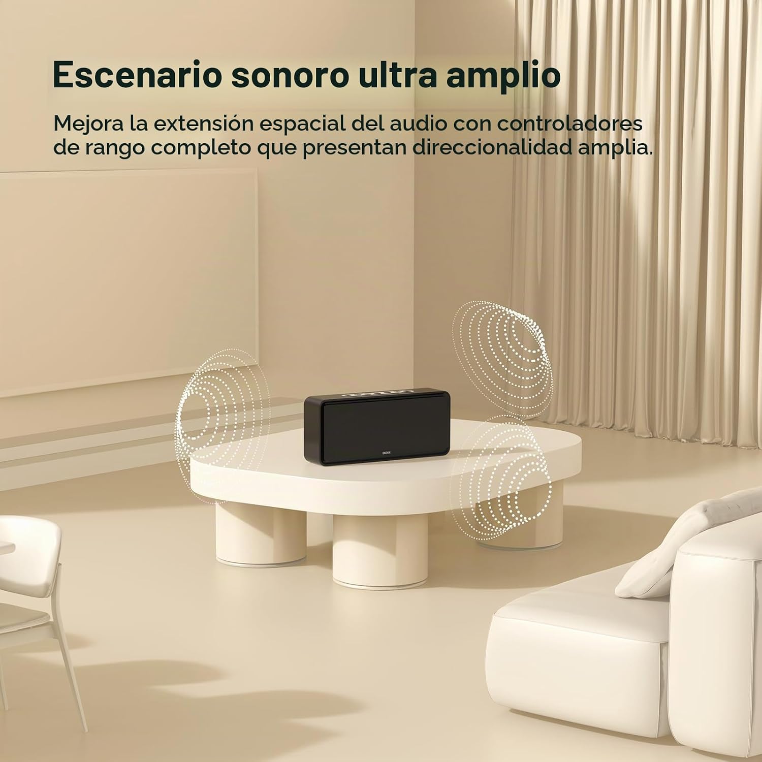 PARLANTE PORTÁTIL DOSS SOUNDBOX XL 32W BLUETOOTH NEGRO - 5