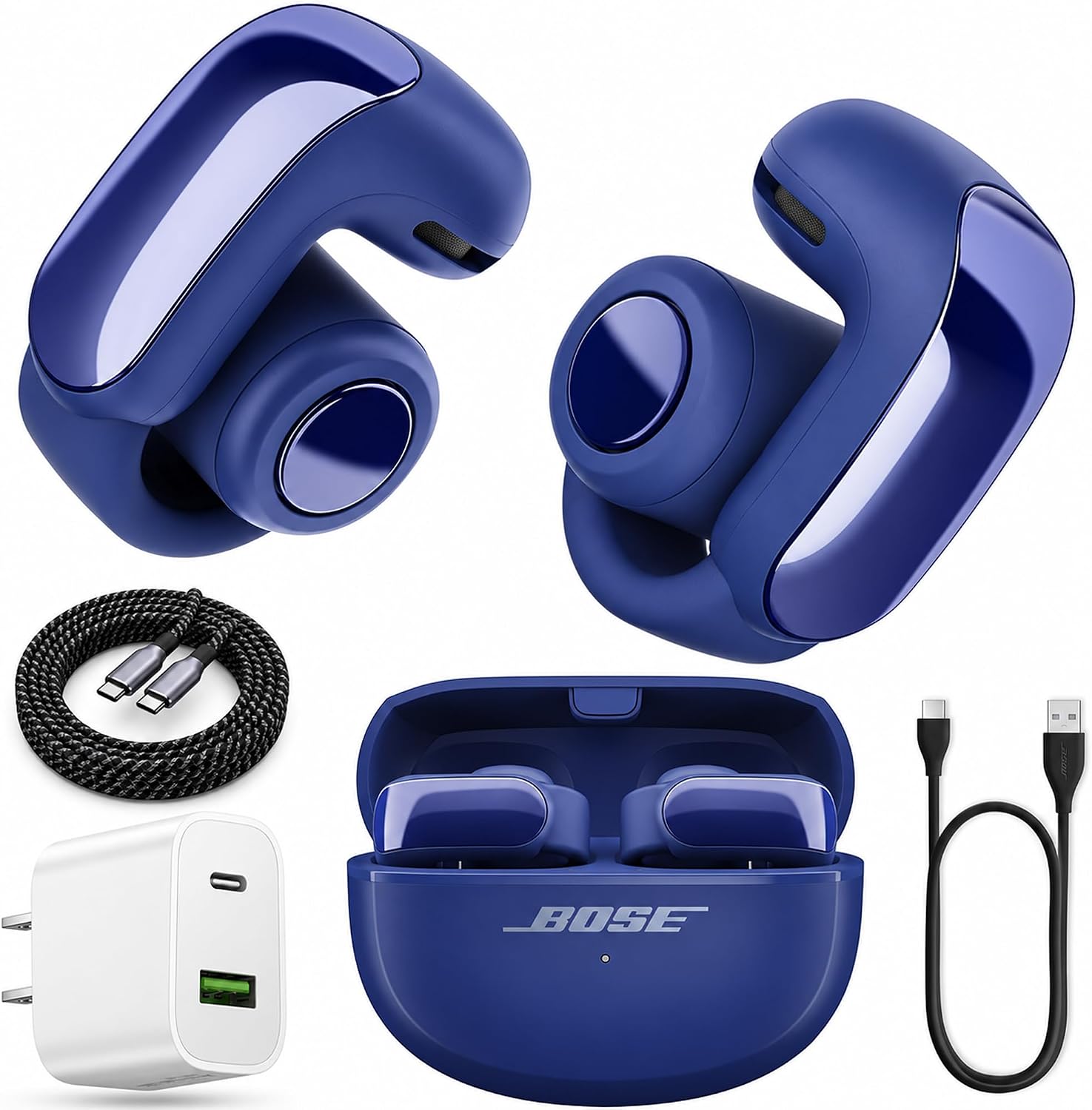 AUDÍFONOS BOSE ULTRA OPEN EARBUDS BLUETOOTH MIDNIGHT VIOLET CON ESTUCHE DE CARGA - 1