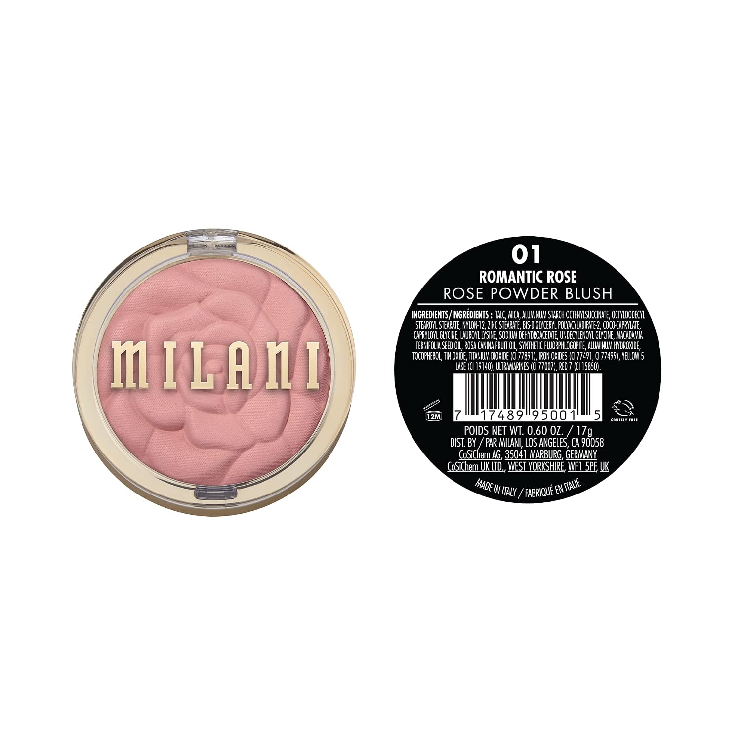 RUBOR EN POLVO MILANI ROSE BLUSH NATURAL MATTE ROMANTIC ROSE - 2
