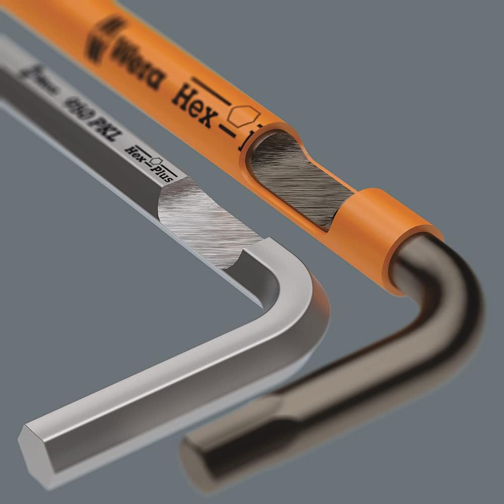 SET DE LLAVES HEXAGONALES WERA 950/9 HEX-PLUS IMPERIAL CON PUNTA BOLA 5/64-3/8 PULG 9 PIEZAS - 4