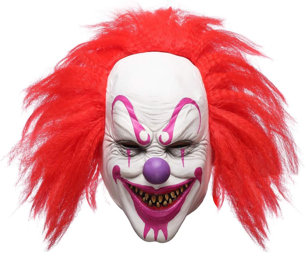 MÁSCARA DE LÁTEX PAYASO JOKER ASESINO QULIGETA PARA HALLOWEEN - 1