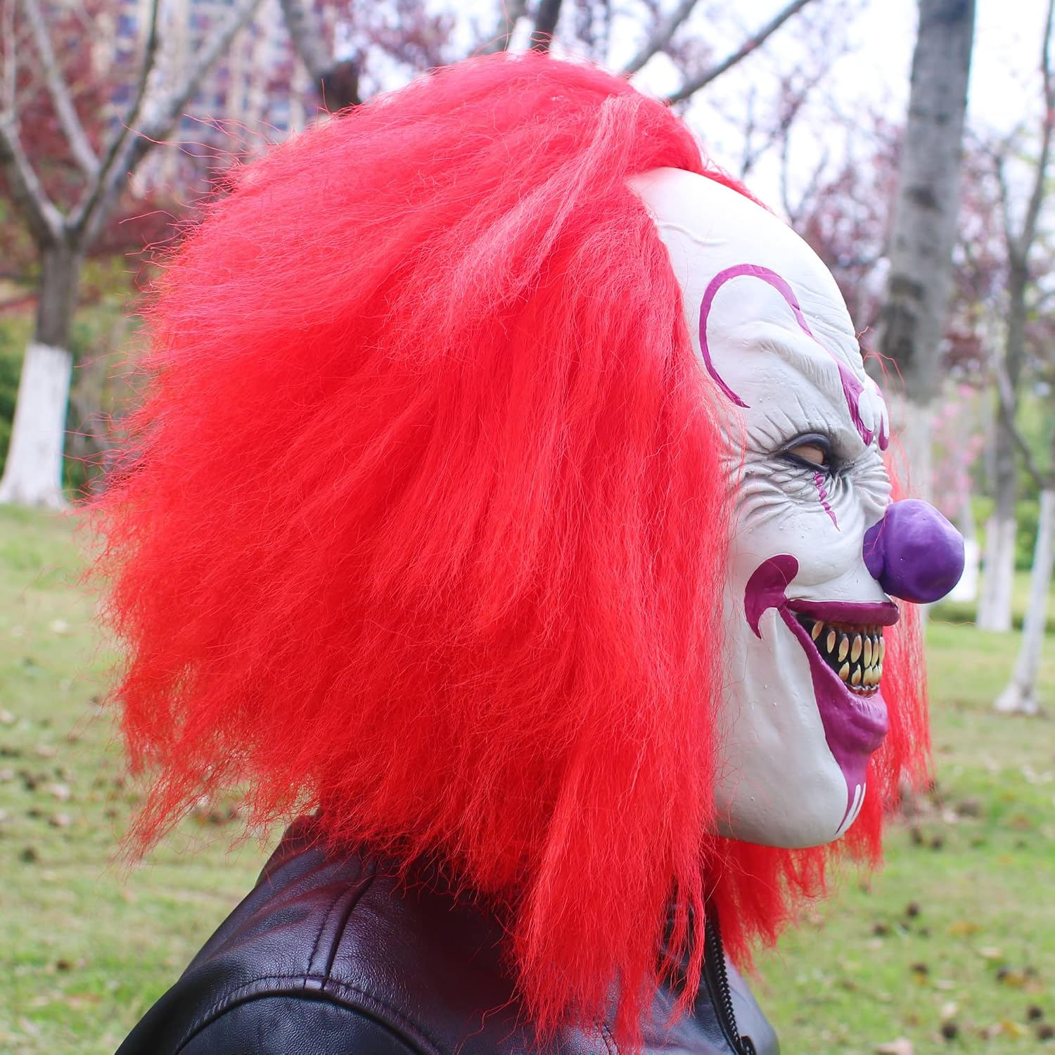 MÁSCARA DE LÁTEX PAYASO JOKER ASESINO QULIGETA PARA HALLOWEEN - 3