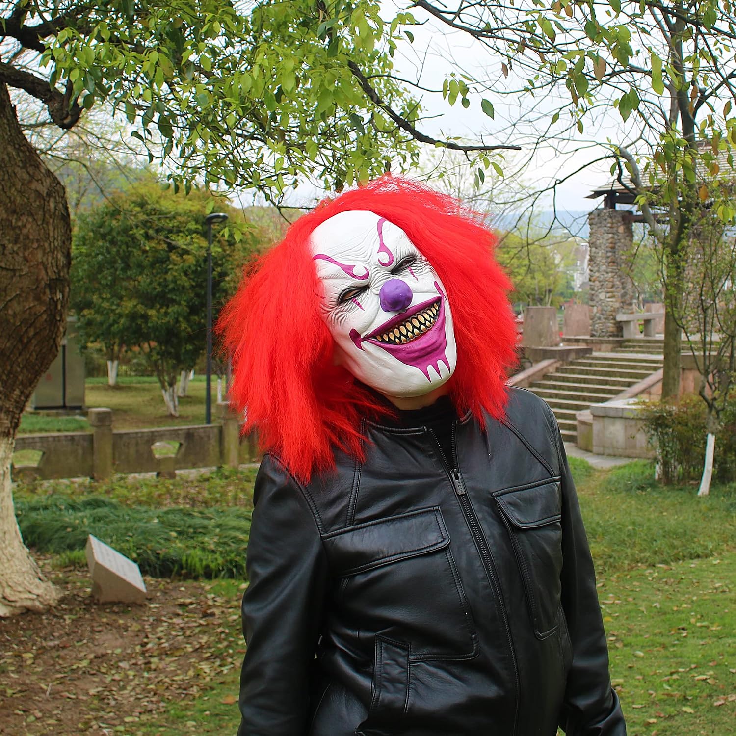 MÁSCARA DE LÁTEX PAYASO JOKER ASESINO QULIGETA PARA HALLOWEEN - 4