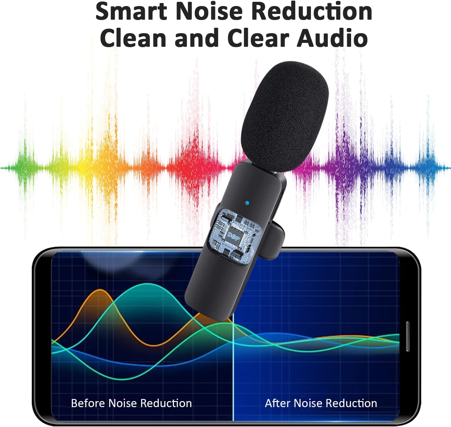 MICRÓFONO INALÁMBRICO MAYBESTA MINI PARA IPHONE CON CONECTOR LIGHTNING - 3