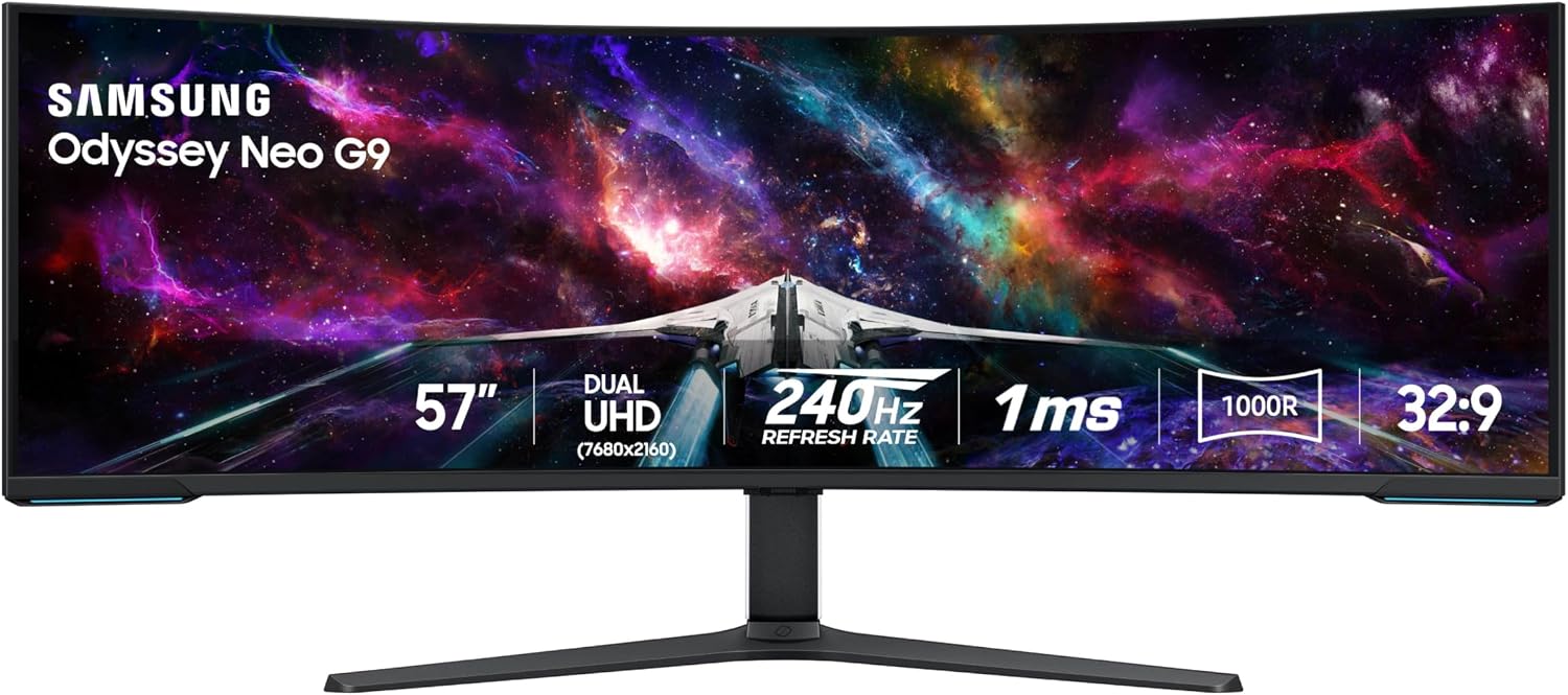 MONITOR CURVO SAMSUNG ODYSSEY NEO G9 G95NC 57 PULGADAS DUAL 4K UHD - 1