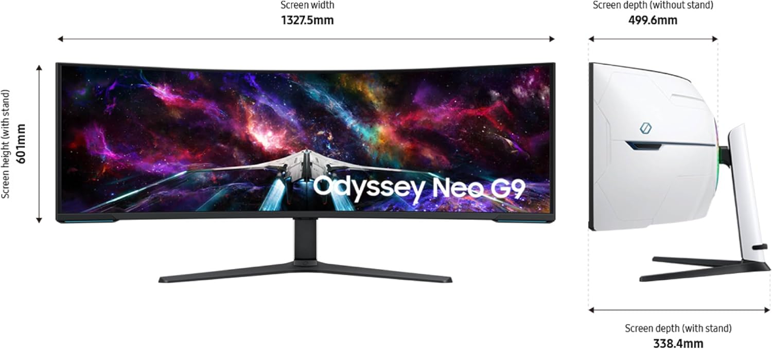 MONITOR CURVO SAMSUNG ODYSSEY NEO G9 G95NC 57 PULGADAS DUAL 4K UHD - 4