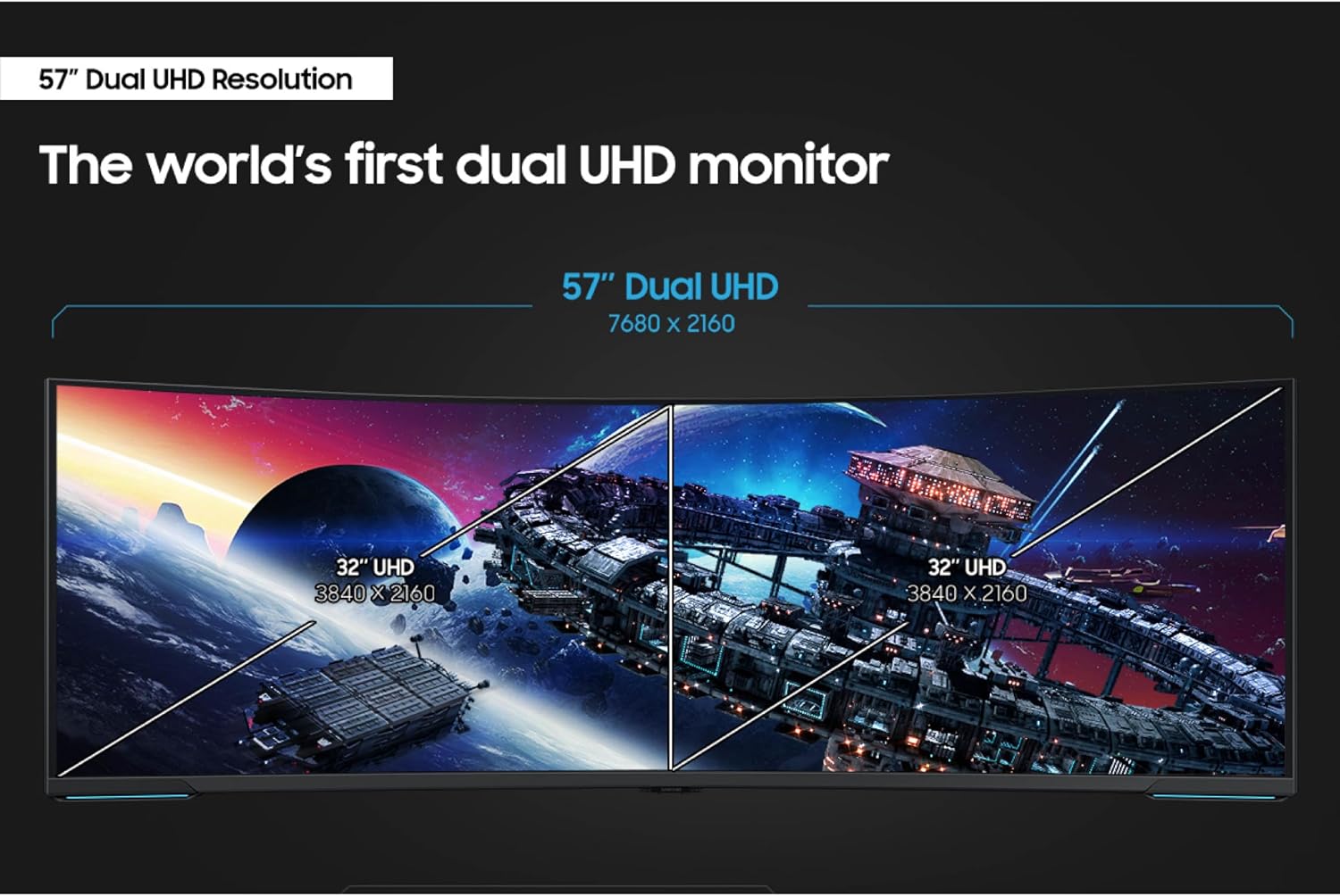 MONITOR CURVO SAMSUNG ODYSSEY NEO G9 G95NC 57 PULGADAS DUAL 4K UHD - 5