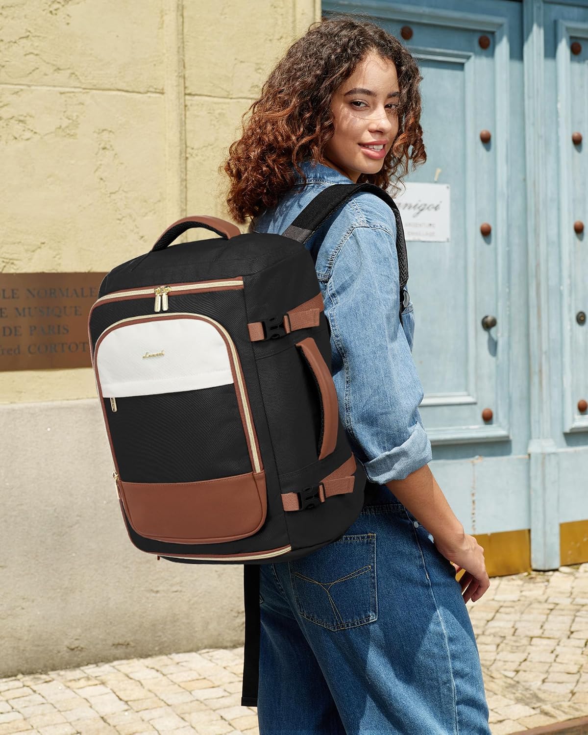 MOCHILA DE VIAJE LOVEVOOK 40L CON COMPARTIMENTOS Y RESISTENTE AL AGUA PARA LAPTOP 17 PULGADAS - 2