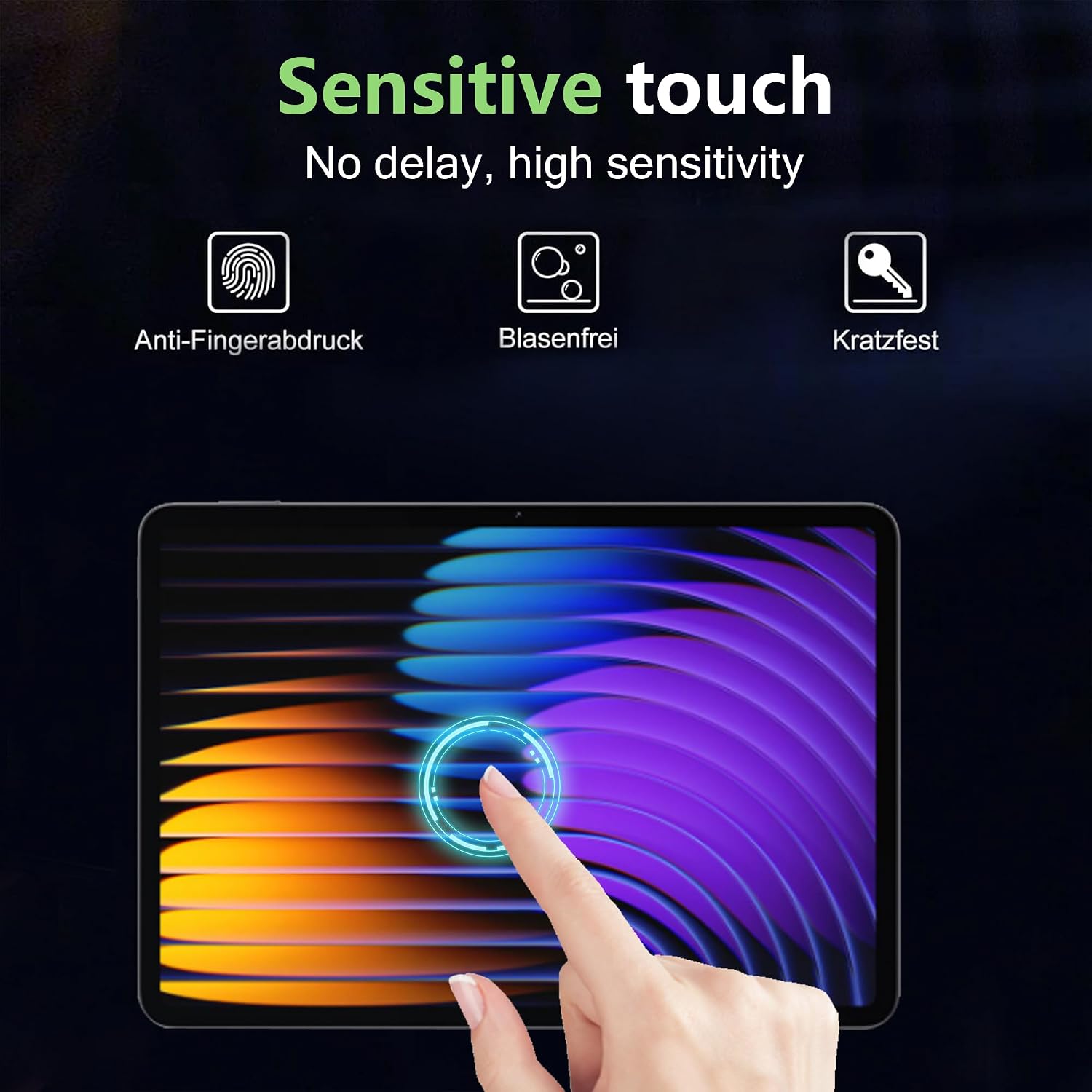 PROTECTOR DE PANTALLA SUTTKUE PARA XIAOMI PAD 7/7 PRO/8/8 PRO VIDRIO TEMPLADO 9H 2 UNIDADES - 3