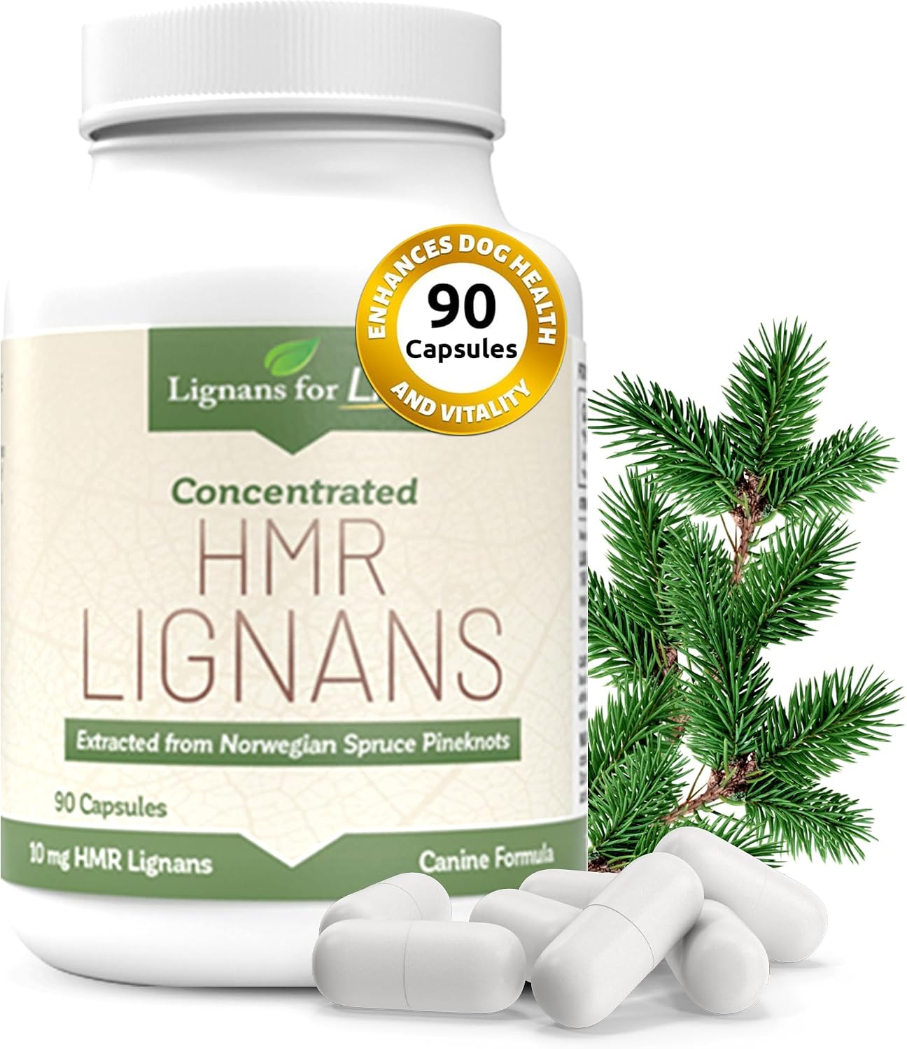 SUPLEMENTO PARA PERROS LIGNANS FOR LIFE HMR LIGNANS 10MG CÁPSULAS PARA RAZAS PEQUEÑAS - 1