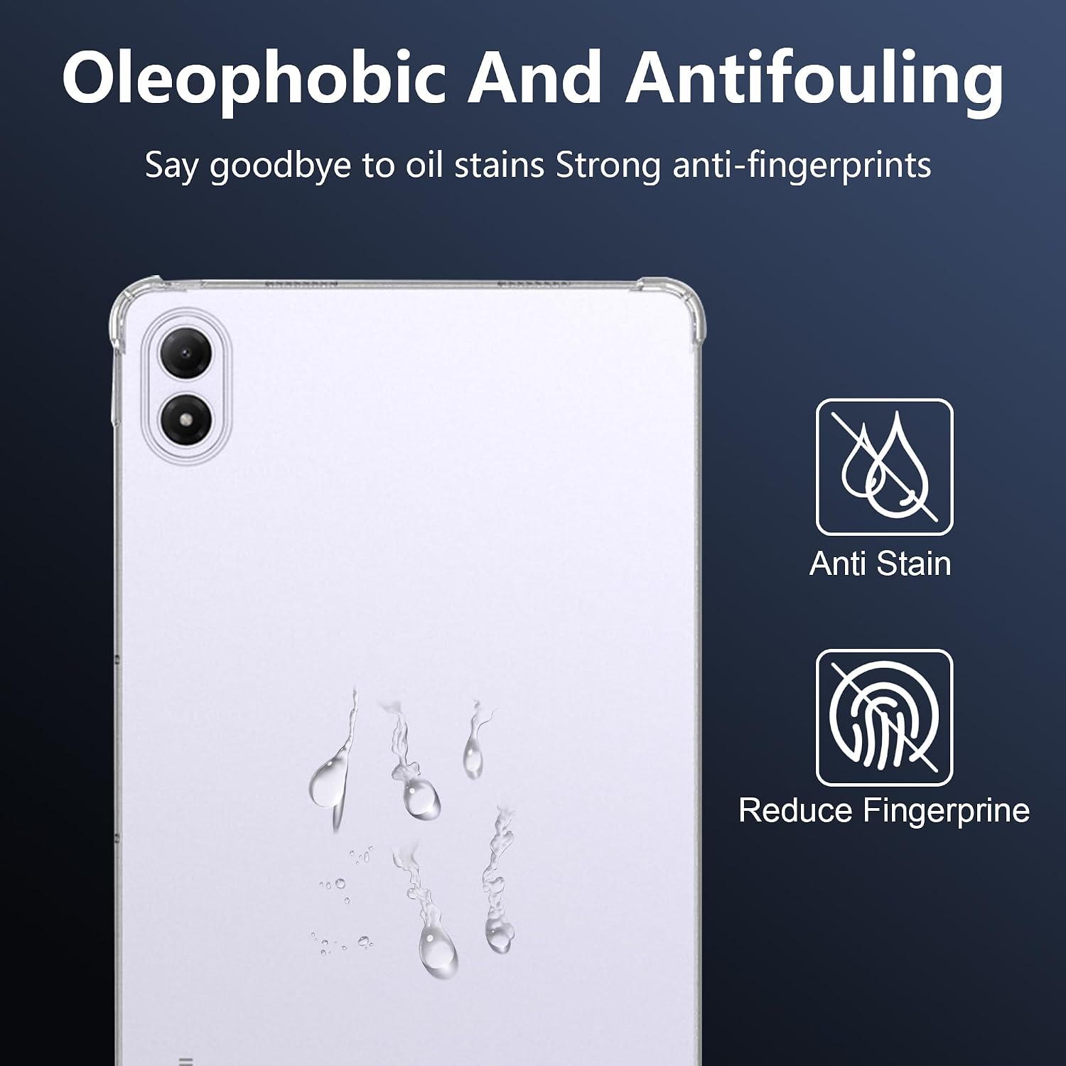 FUNDA PARA REDMI PAD 2 PRO 12.1 SUTTKUE TPU TRANSPARENTE - 3