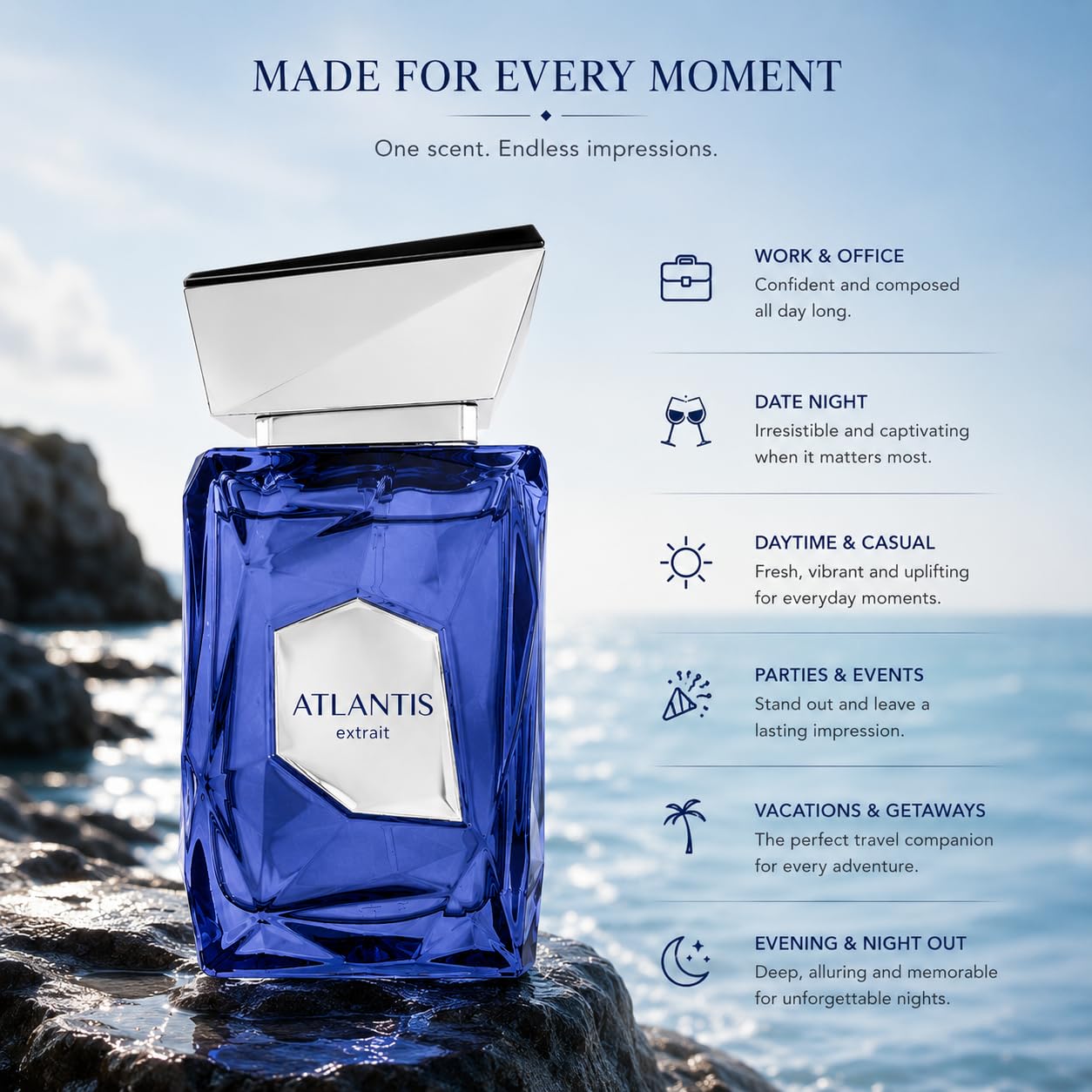 PERFUME FRENCH AVENUE ATLANTIS EXTRAIT EDP 100ML - 3