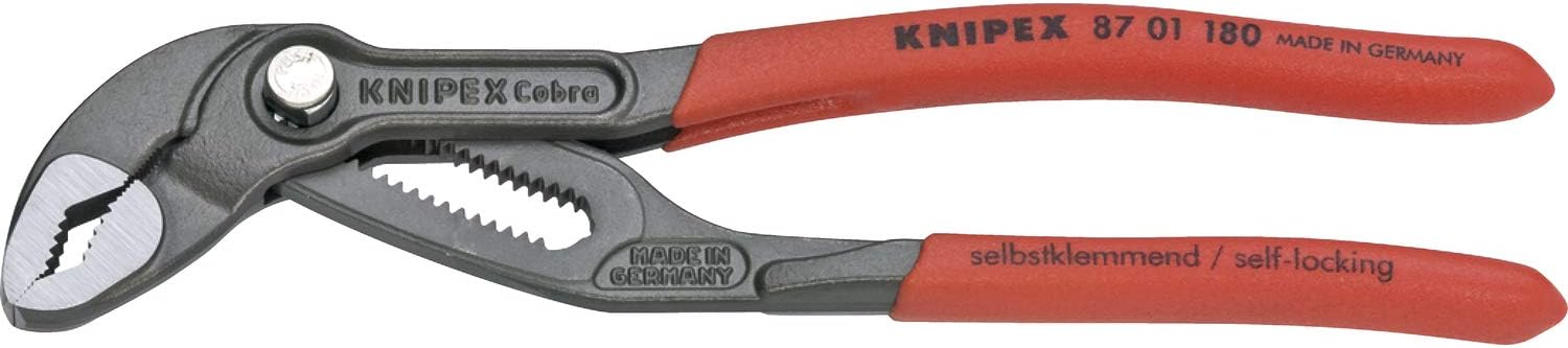 ALICATE KNIPEX 87 01 180 COBRA® WATER PUMP 7-1/4 PULG CAPACIDAD 1-1/2 PULG - 1