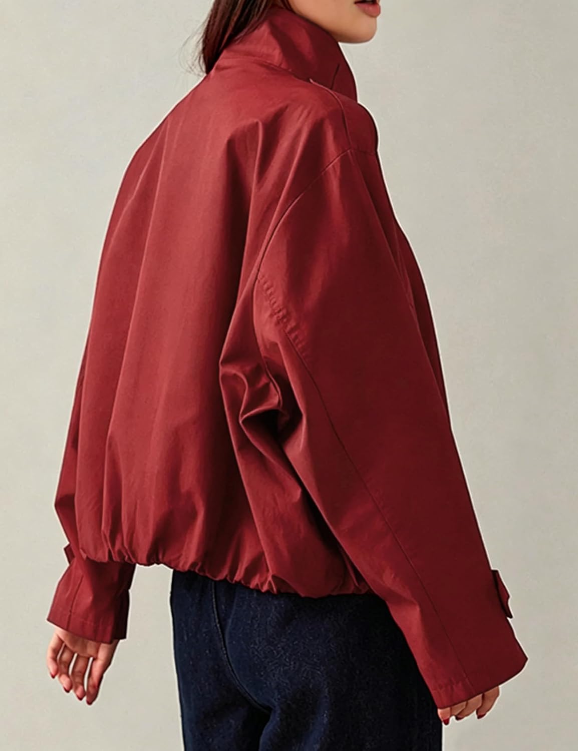 CASACA MEGFIE VINTAGE TRENCH COAT CUELLO TORTUGA CROPPED - 2