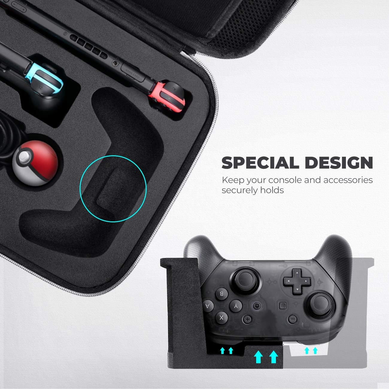 ESTUCHE RÍGIDO MUMBA DELUXE PARA NINTENDO SWITCH 1 Y OLED VERSIÓN MAX - 4