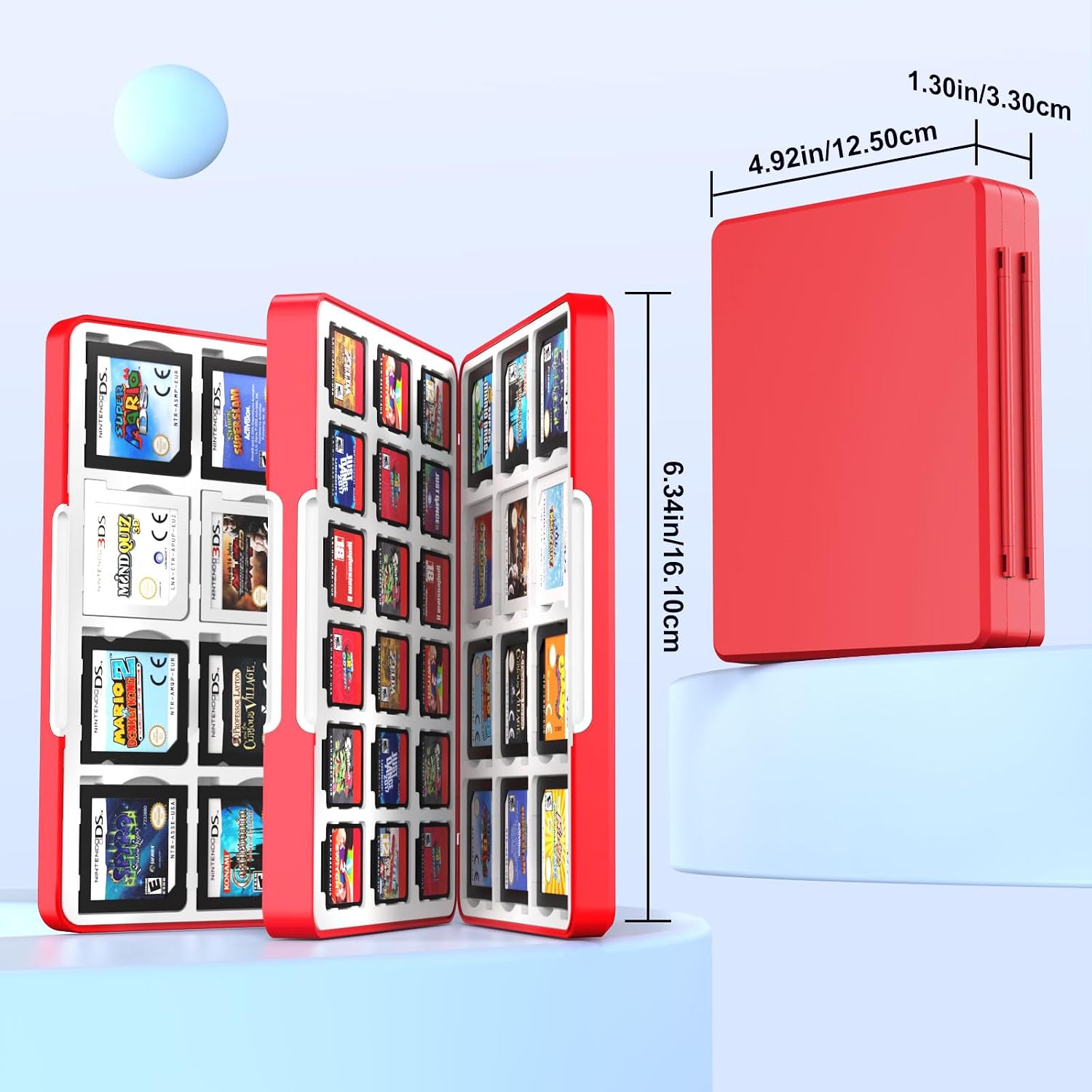 ESTUCHE PARA 60 TARJETAS DE JUEGO MOKO COMPATIBLE CON NINTENDO SWITCH 2/OLED/3DS/3DSXL - 5