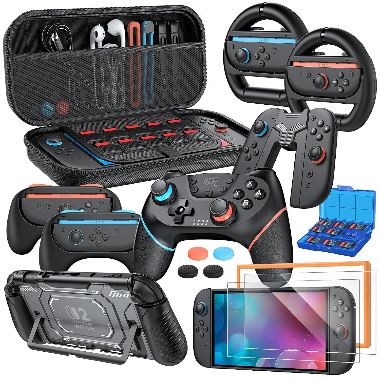 KIT DE ACCESORIOS 17 EN 1 PARA NINTENDO SWITCH 2 MENEEA - 1