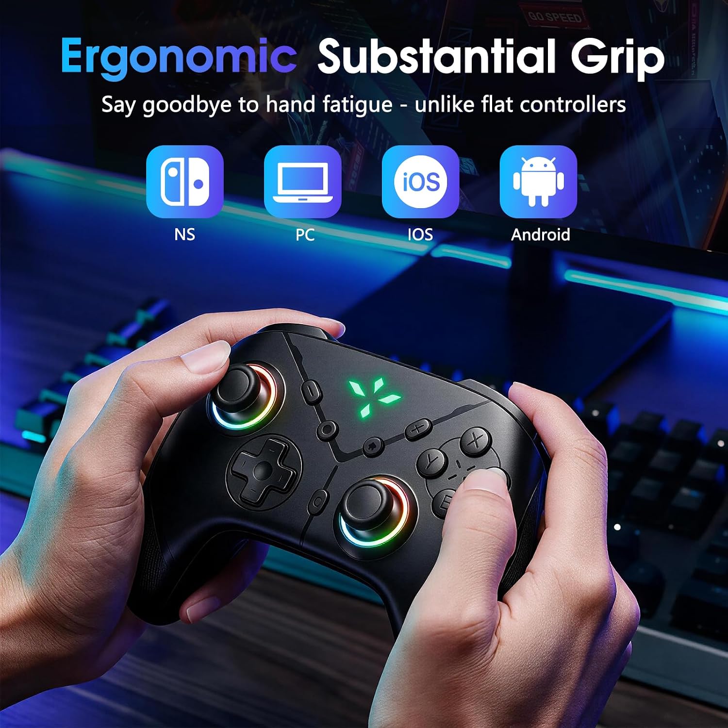 MANDO TEFELE SWITCH 2 RAINBOW BLUETOOTH 5.3 PRO GAMEPAD - 3