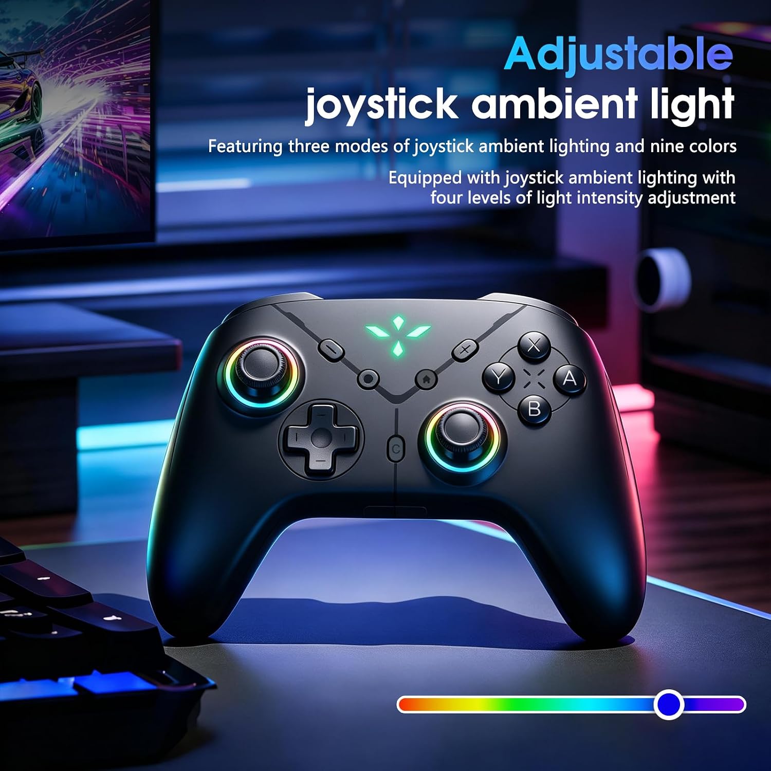 MANDO TEFELE SWITCH 2 RAINBOW BLUETOOTH 5.3 PRO GAMEPAD - 4