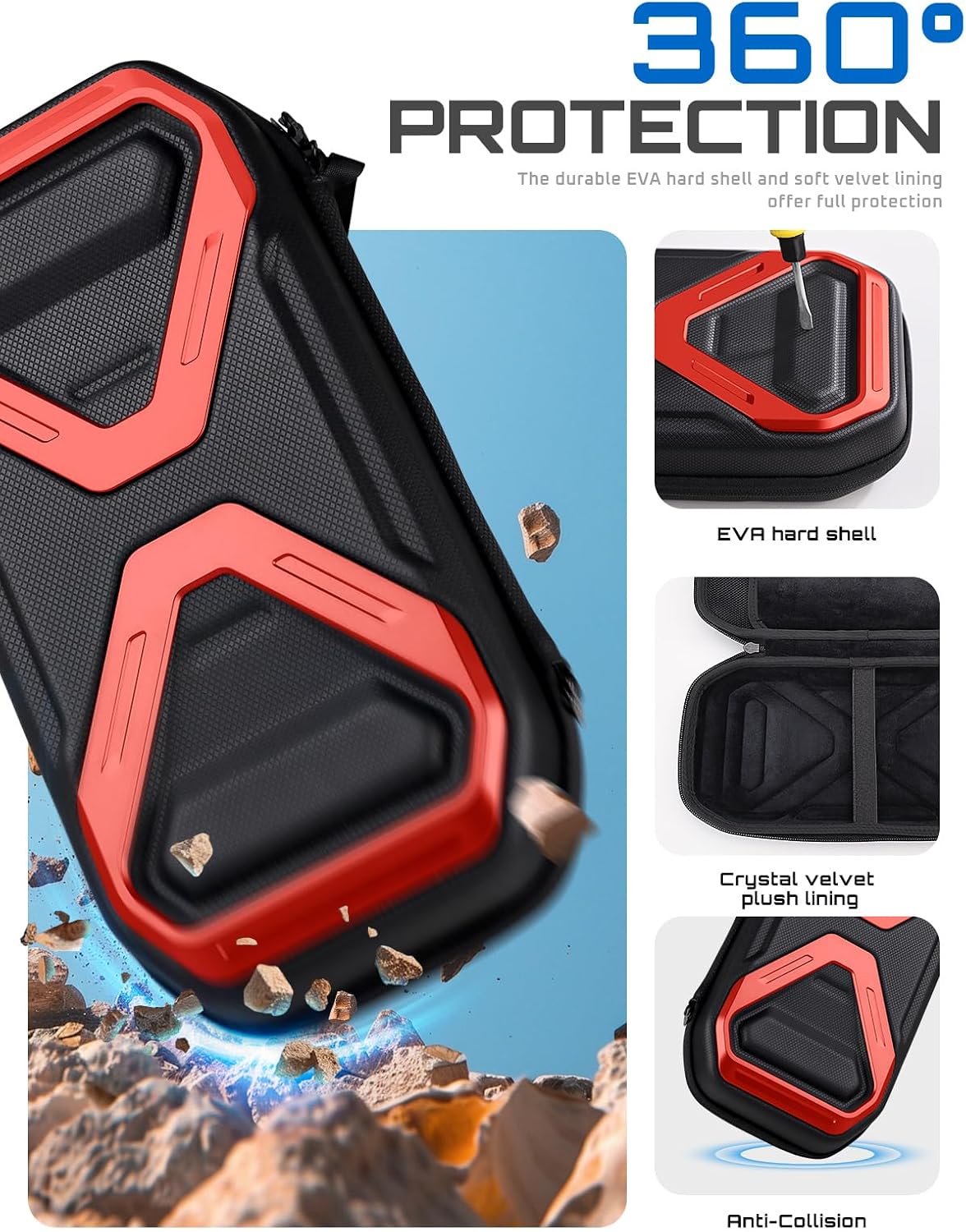 ESTUCHE SUPCASE PRO EDITION PARA NINTENDO SWITCH 2 2025 ROJO - 3