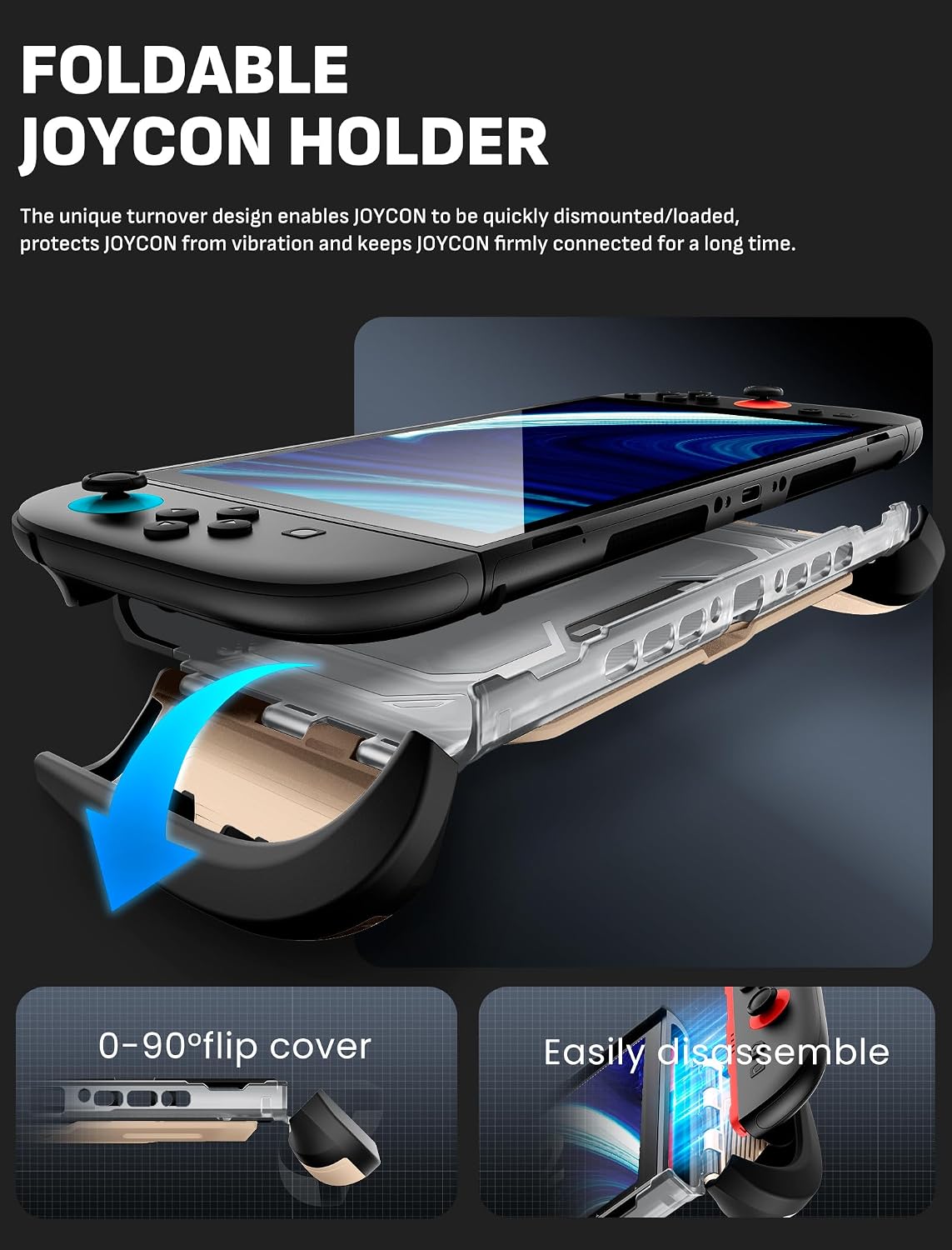 FUNDA MUMBA TITAN PARA NINTENDO SWITCH 2 CON SOPORTE Y 7 RANURAS PARA TARJETAS COLOR DESIERTO - 2