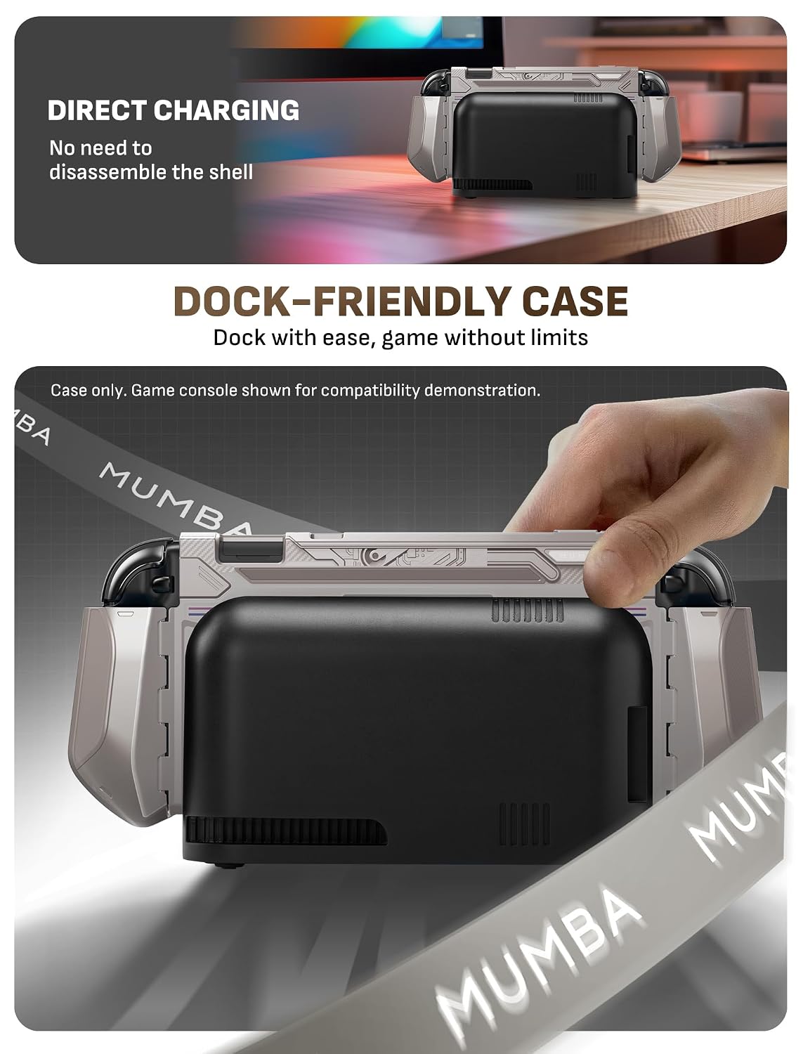 FUNDA PROTECTORA MUMBA BLADE SERIES PARA NINTENDO SWITCH 2 COLOR GAMER - 3