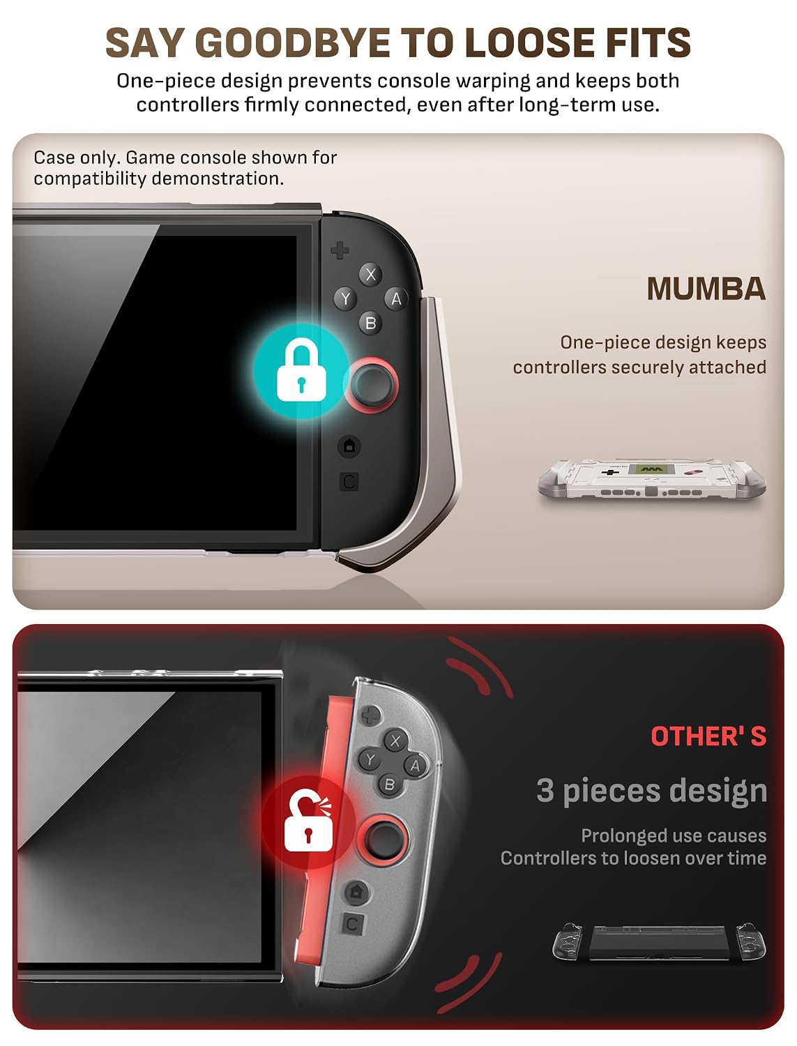 FUNDA PROTECTORA MUMBA BLADE SERIES PARA NINTENDO SWITCH 2 COLOR GAMER - 4