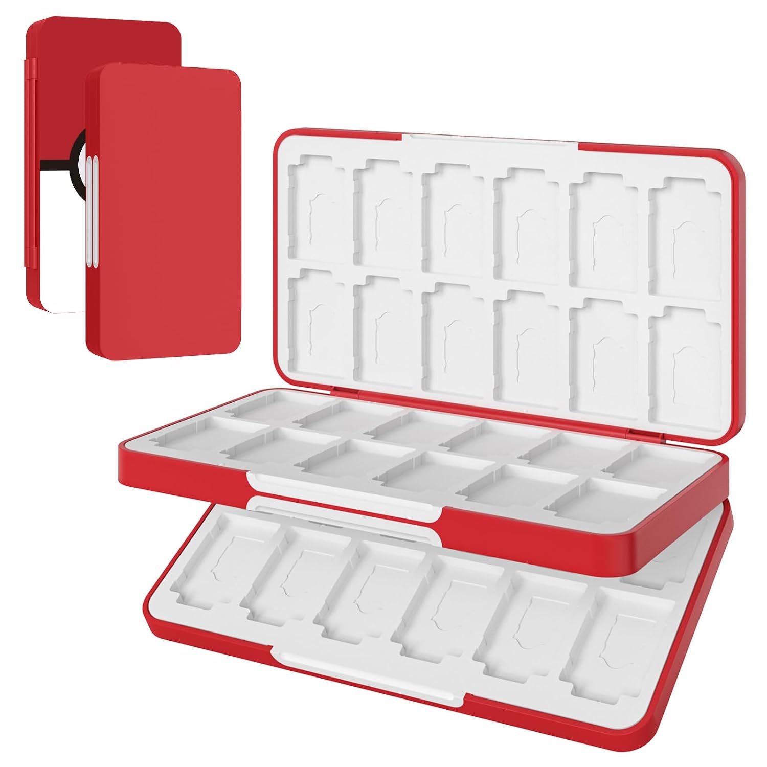 ESTUCHE PARA TARJETAS DE JUEGO MOKO COMPATIBLE CON NINTENDO SWITCH 2/SWITCH OLED/LITE 48 TARJETAS - 1