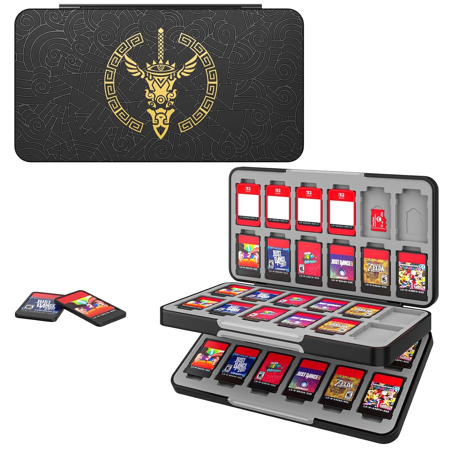 ESTUCHE PARA 48 TARJETAS DE JUEGO MOKO COMPATIBLE CON NINTENDO SWITCH 2/SWITCH OLED/LITE - 1