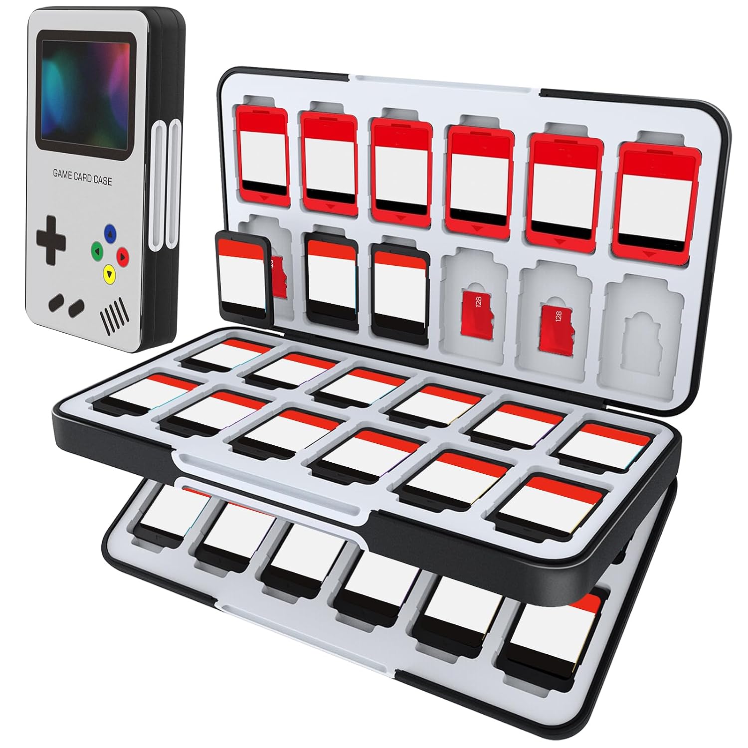 ESTUCHE PARA TARJETAS DE JUEGO HEIYING COMPATIBLE CON NINTENDO SWITCH 2 CAPACIDAD 48 - 1