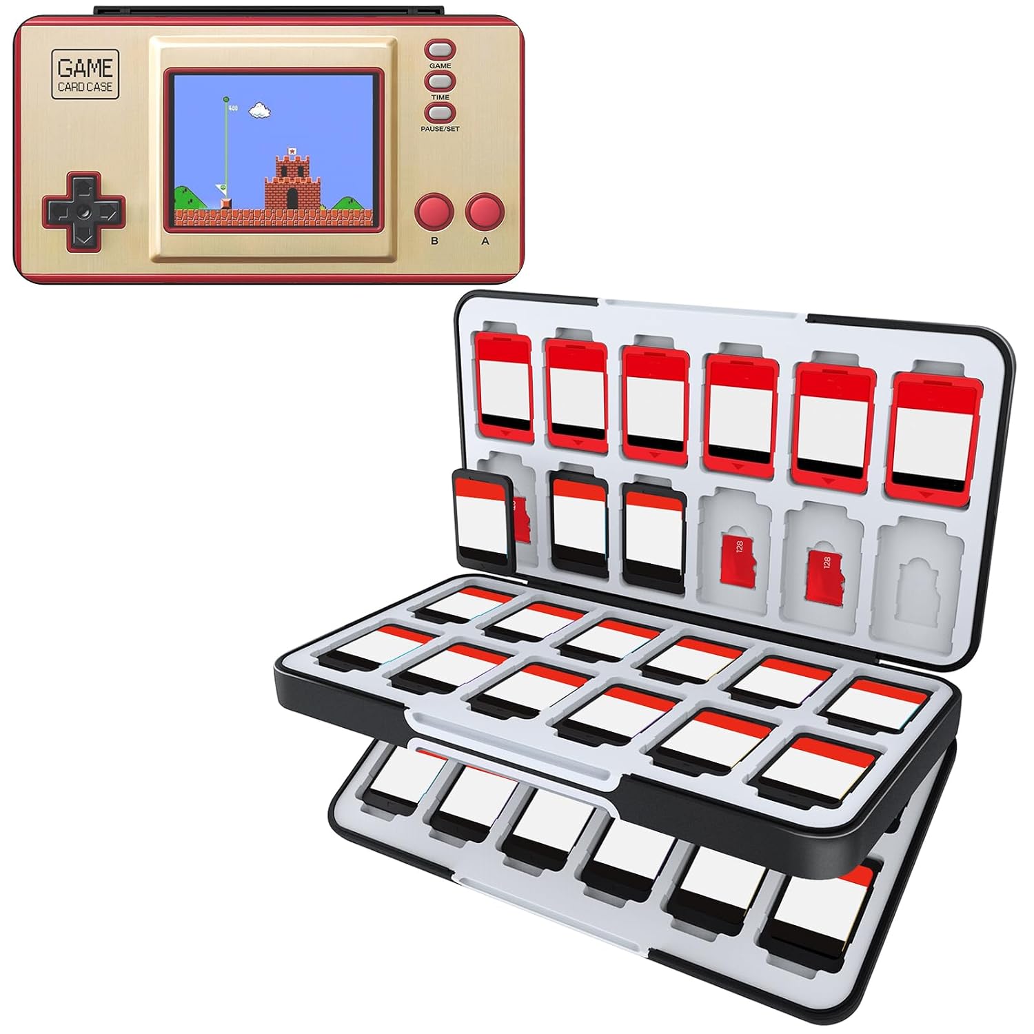 ESTUCHE PARA TARJETAS DE JUEGO HEIYING COMPATIBLE CON NINTENDO SWITCH 2 Y TARJETAS MICRO SD - 1