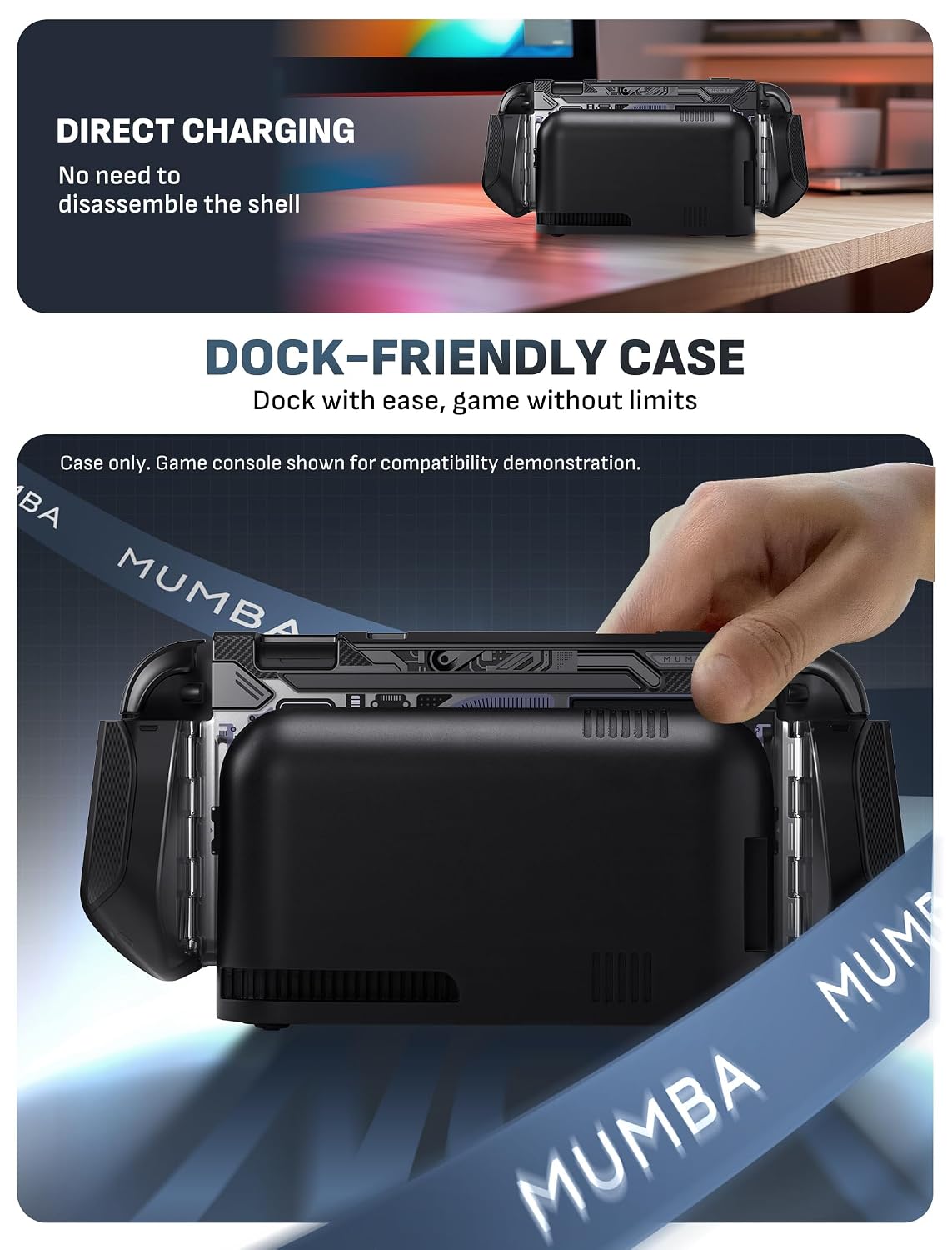 FUNDA PROTECTORA MUMBA BLADE SERIES PARA NINTENDO SWITCH 2 CIRCUIT - 3