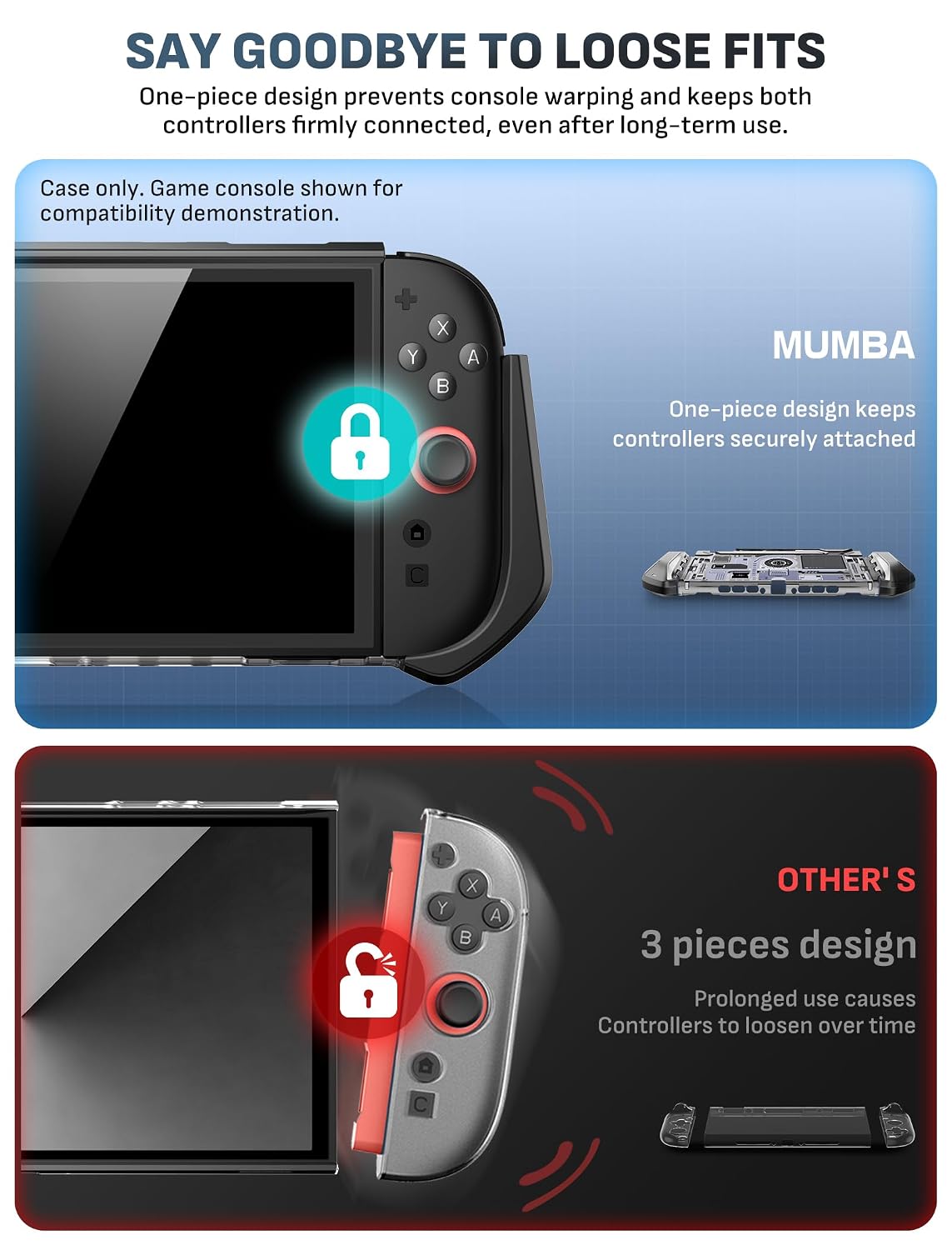 FUNDA PROTECTORA MUMBA BLADE SERIES PARA NINTENDO SWITCH 2 CIRCUIT - 4