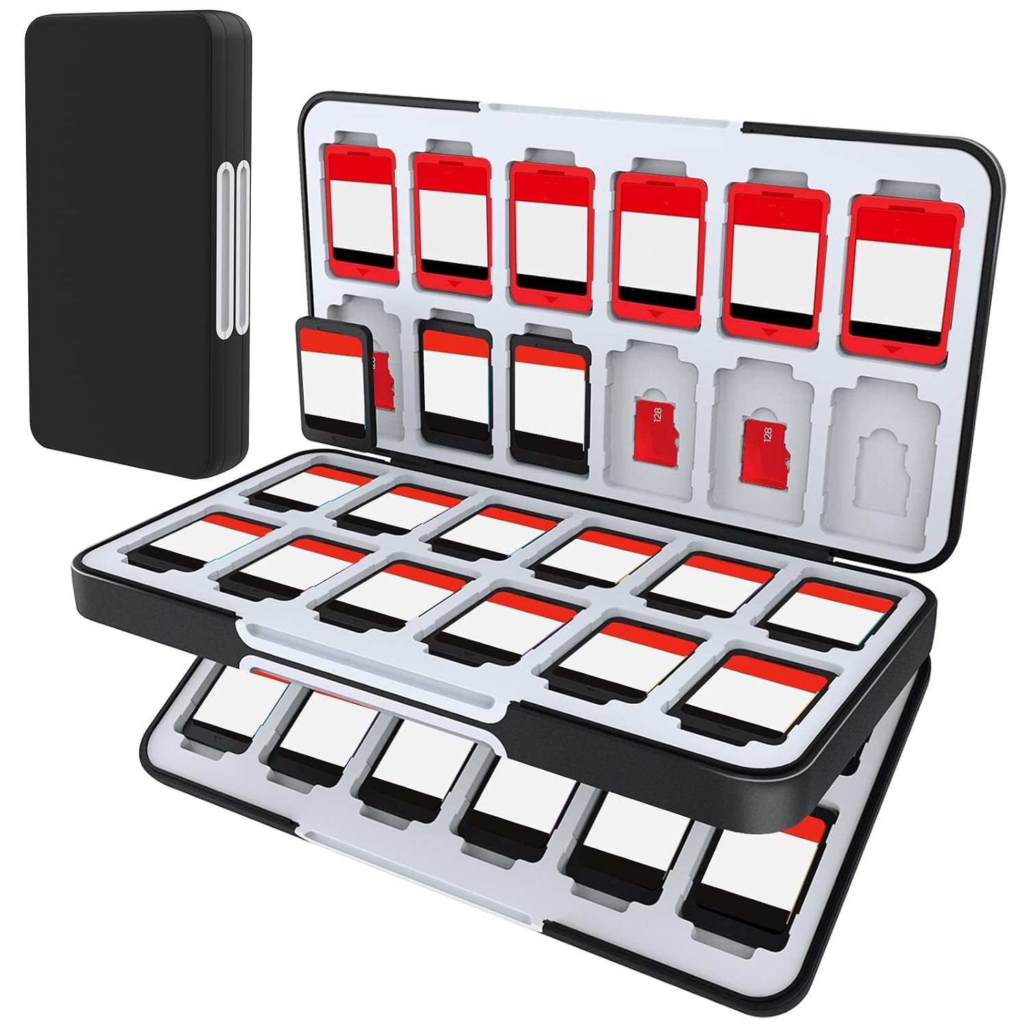 ESTUCHE PARA TARJETAS DE JUEGO HEIYING COMPATIBLE CON NINTENDO SWITCH 2 Y TARJETAS MICRO SD - 1
