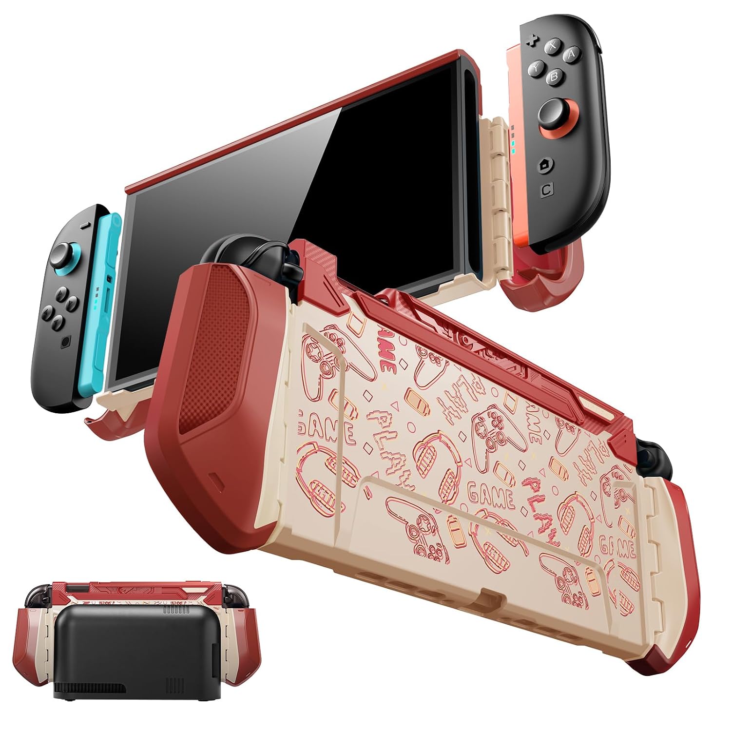 FUNDA PROTECTORA MUMBA BLADE SERIES PARA NINTENDO SWITCH 2 MIXTAPE - 1