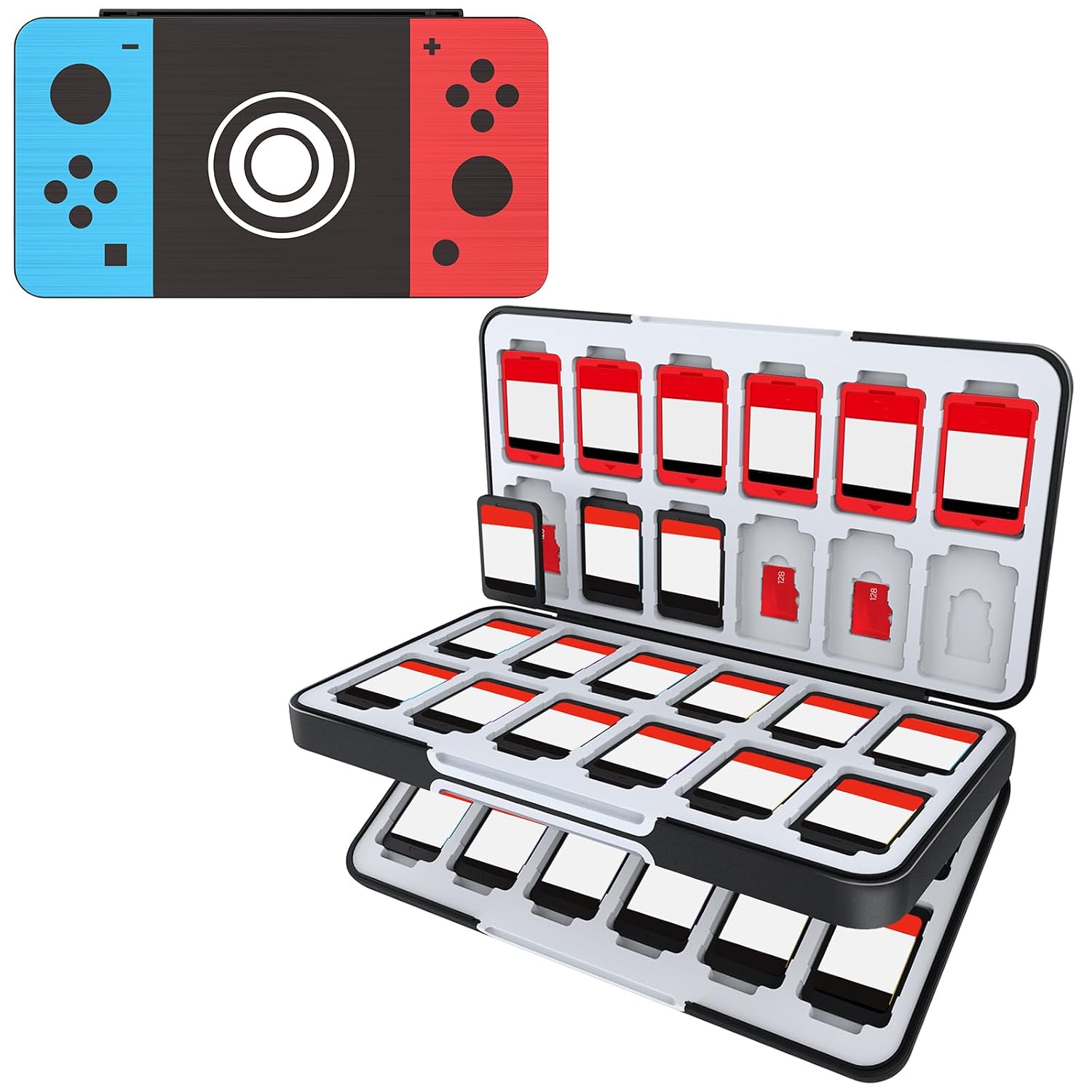 ESTUCHE PARA TARJETAS DE JUEGO HEIYING COMPATIBLE CON NINTENDO SWITCH 2 Y TARJETAS MICRO SD - 1