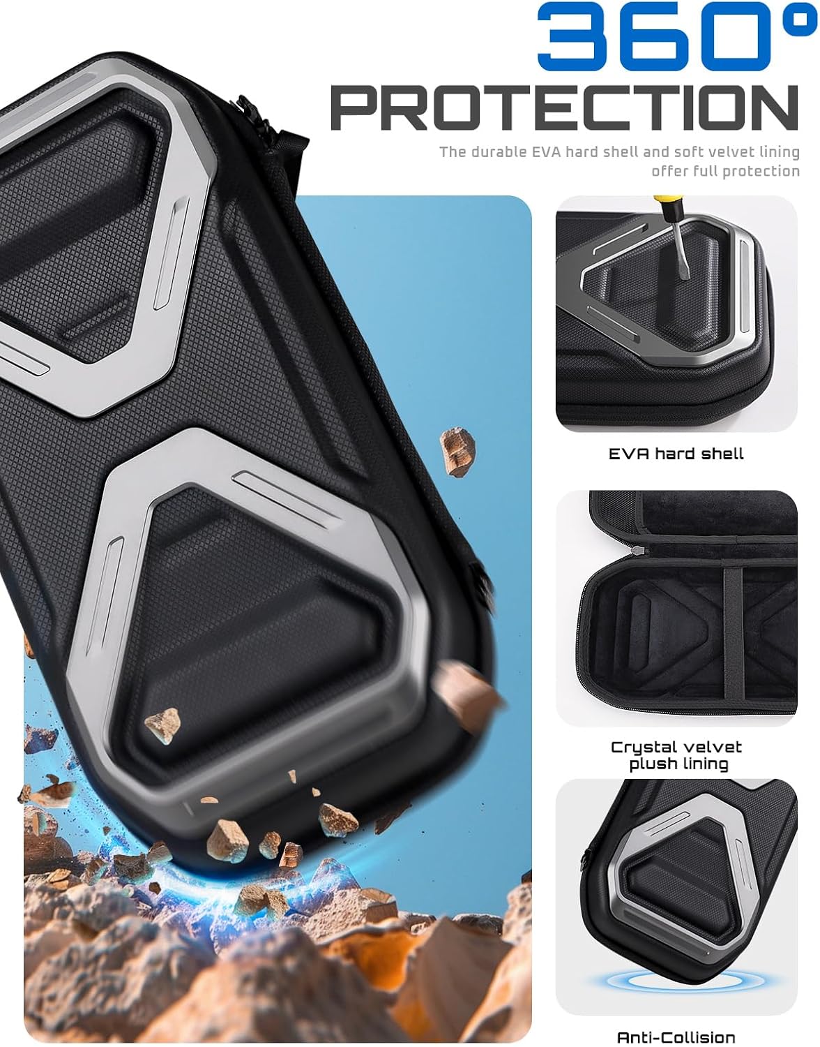 ESTUCHE SUPCASE PRO EDITION PARA NINTENDO SWITCH 2 2025 NEGRO - 3