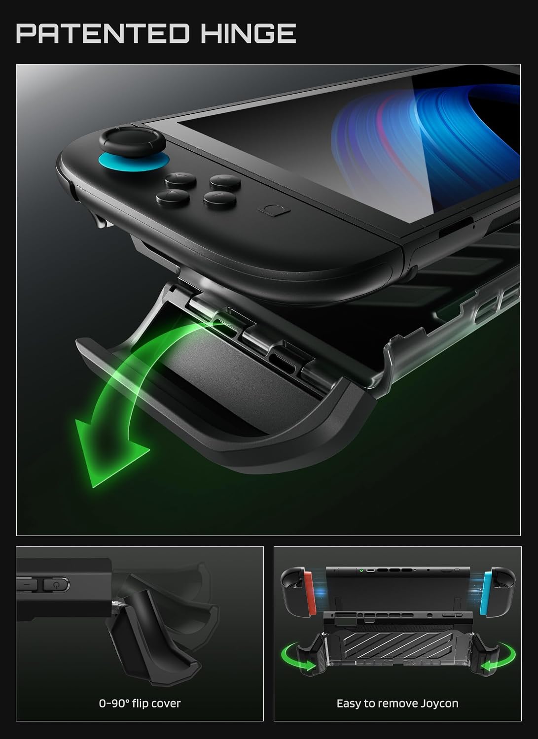 FUNDA SUPCASE PARA NINTENDO SWITCH 2 2025 NEGRA - 3