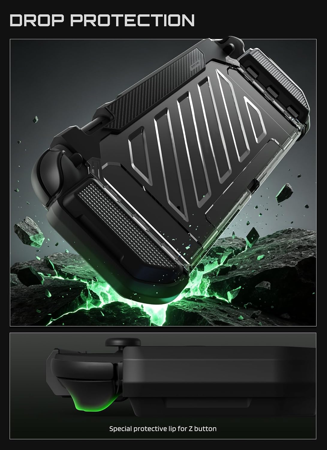 FUNDA SUPCASE PARA NINTENDO SWITCH 2 2025 NEGRA - 4